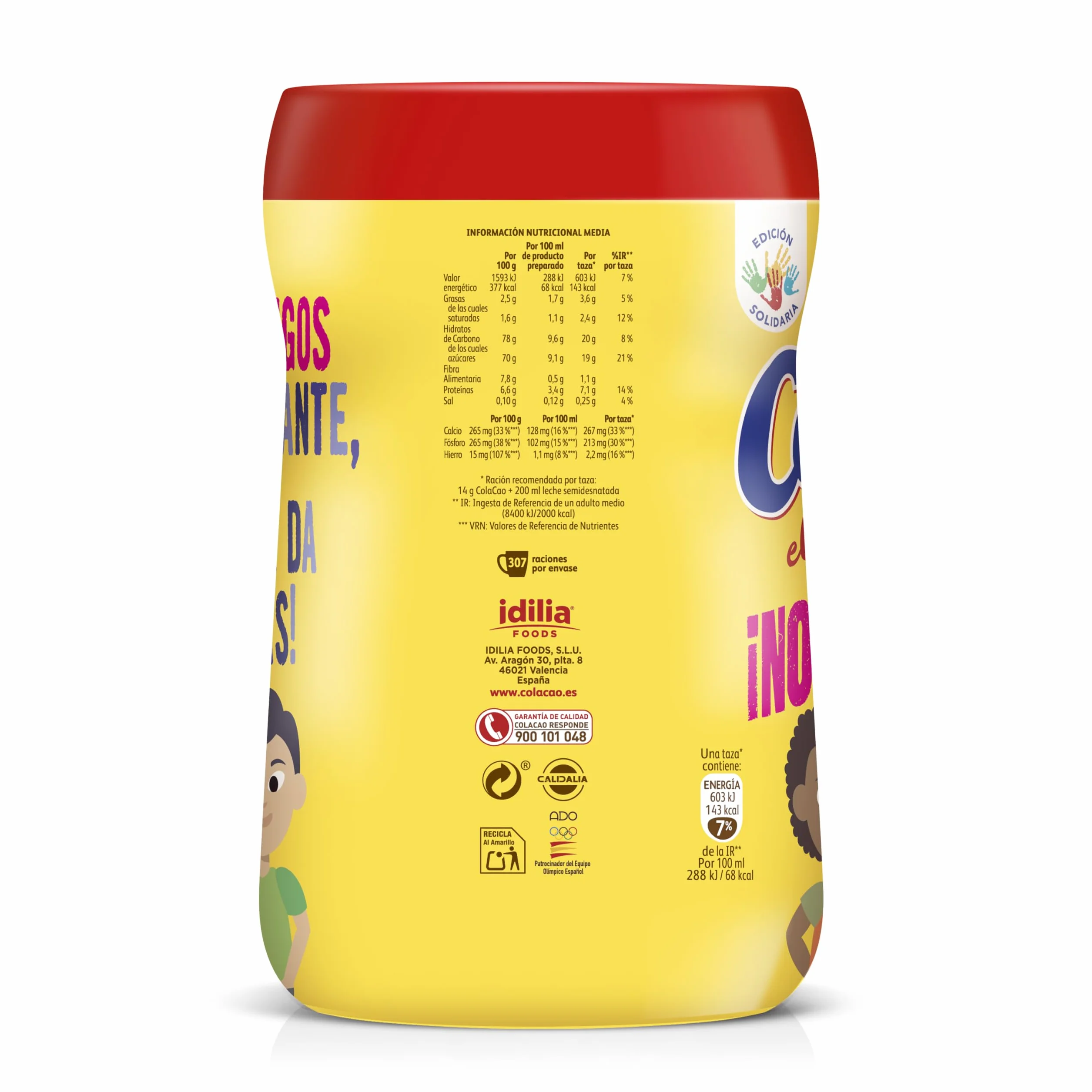 Cola Cao Original, con Cacao Natural - 4.3kg (Gratis Taburete)