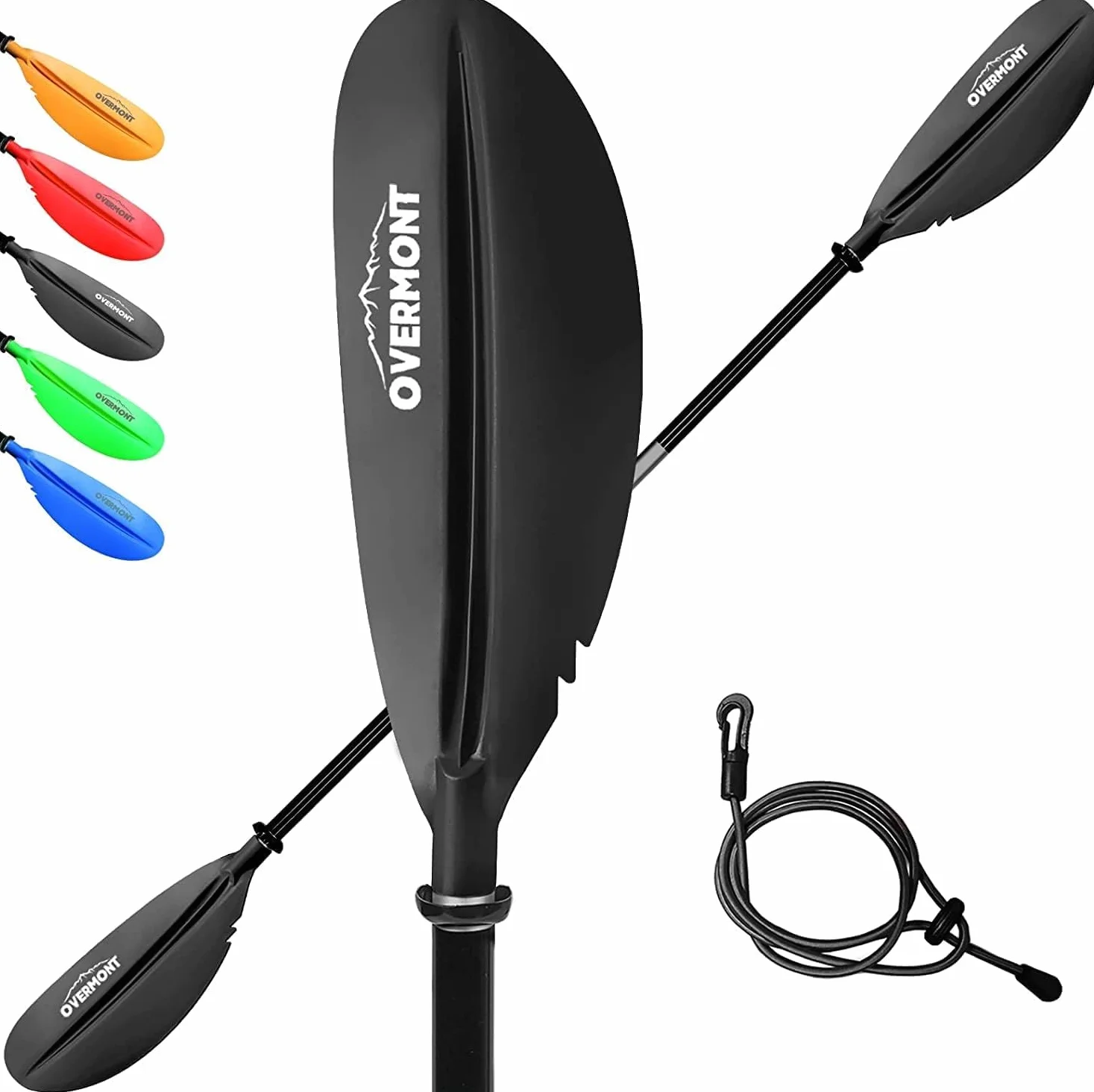 Overmont Remos Aluminio Doble Convertibles en uno 3 Angulos Ajustables Anti-sumergido 222cm para Sup Kayak