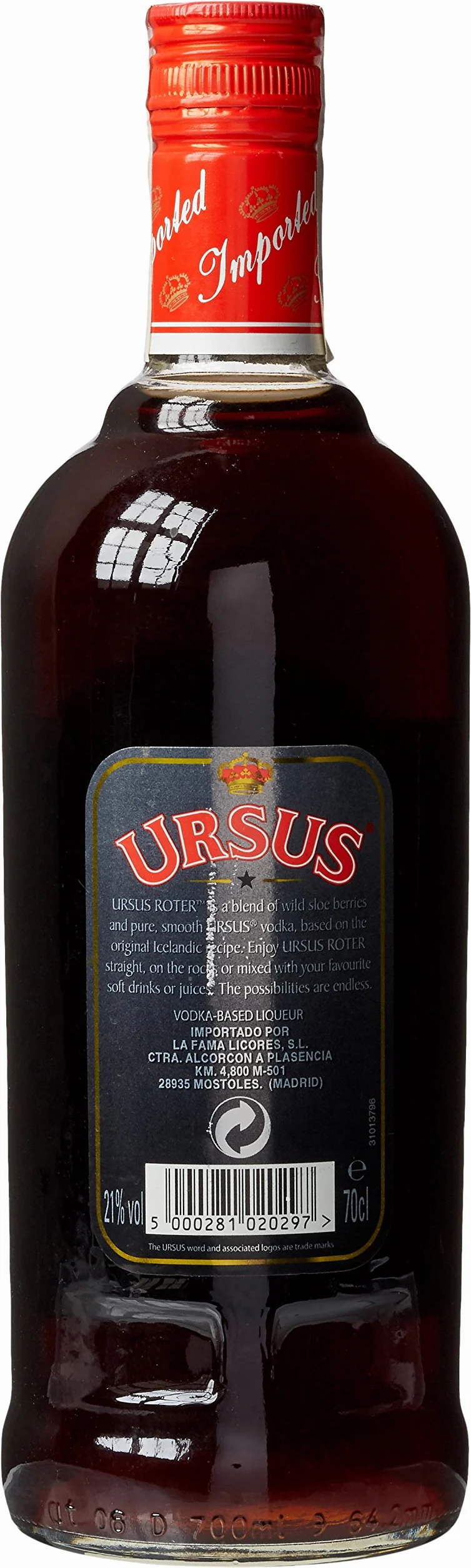 Ursus Roter Vodka - 700 ml