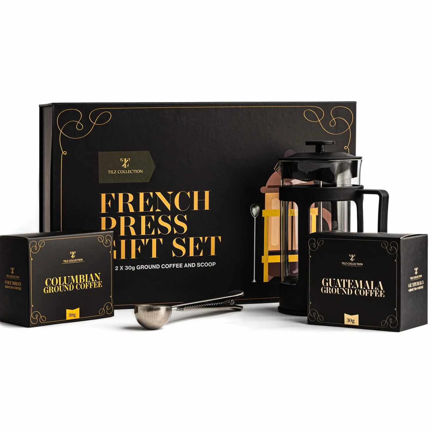 Juego De Regalo De Café Para Hombres - Cafetera De Prensa Francesa Para Café Molido - Regalos Para Hombres