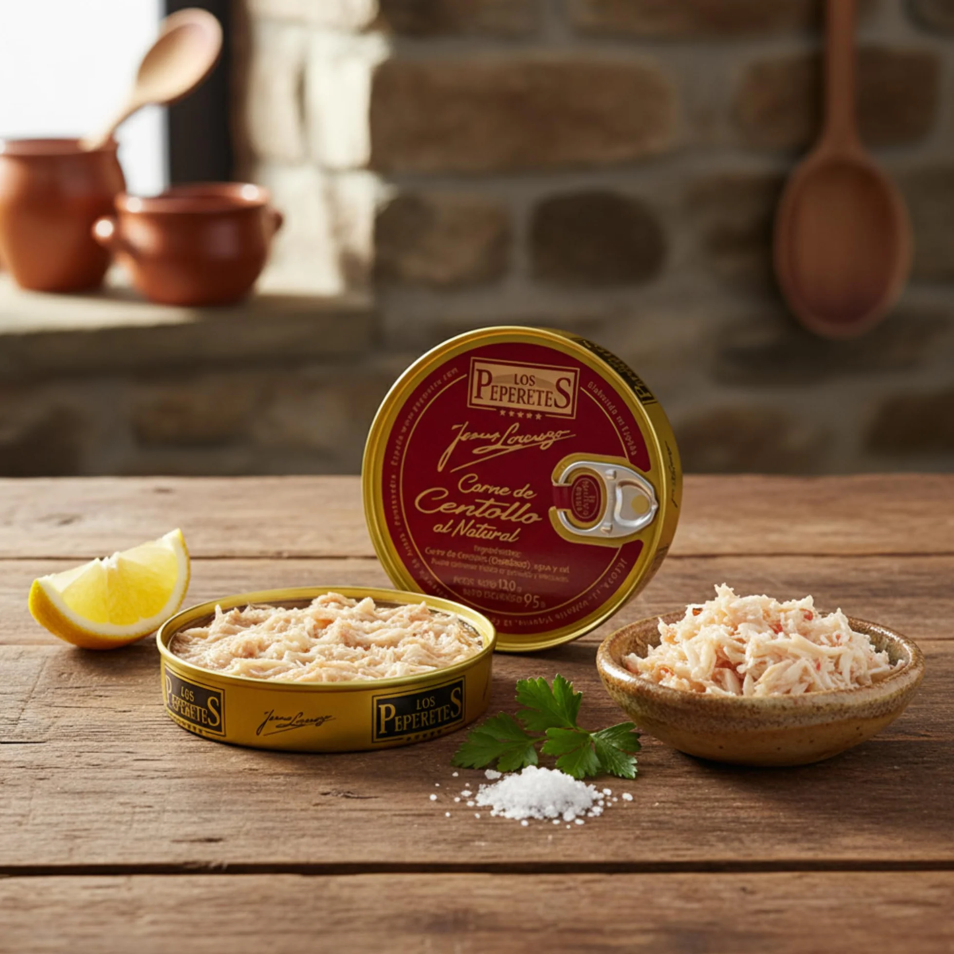LOS PEPERETES Centollo 120 g Marisco Gallego Gourmet Conserva Artesanal