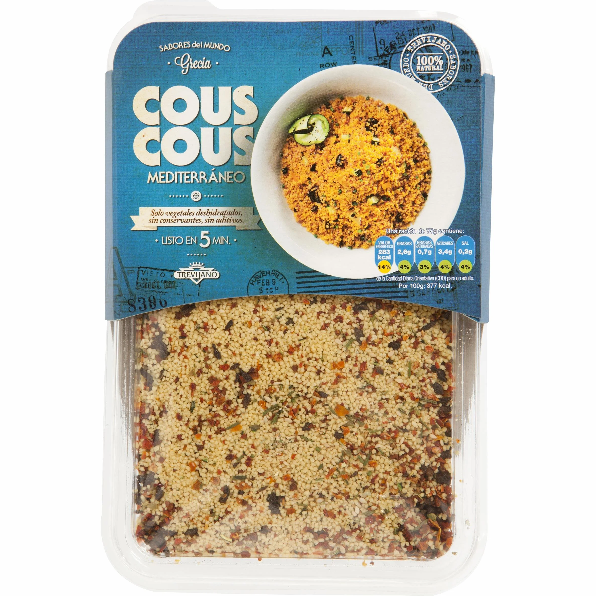 TREVIJANO cous cous mediterráneo bandeja 300 gr