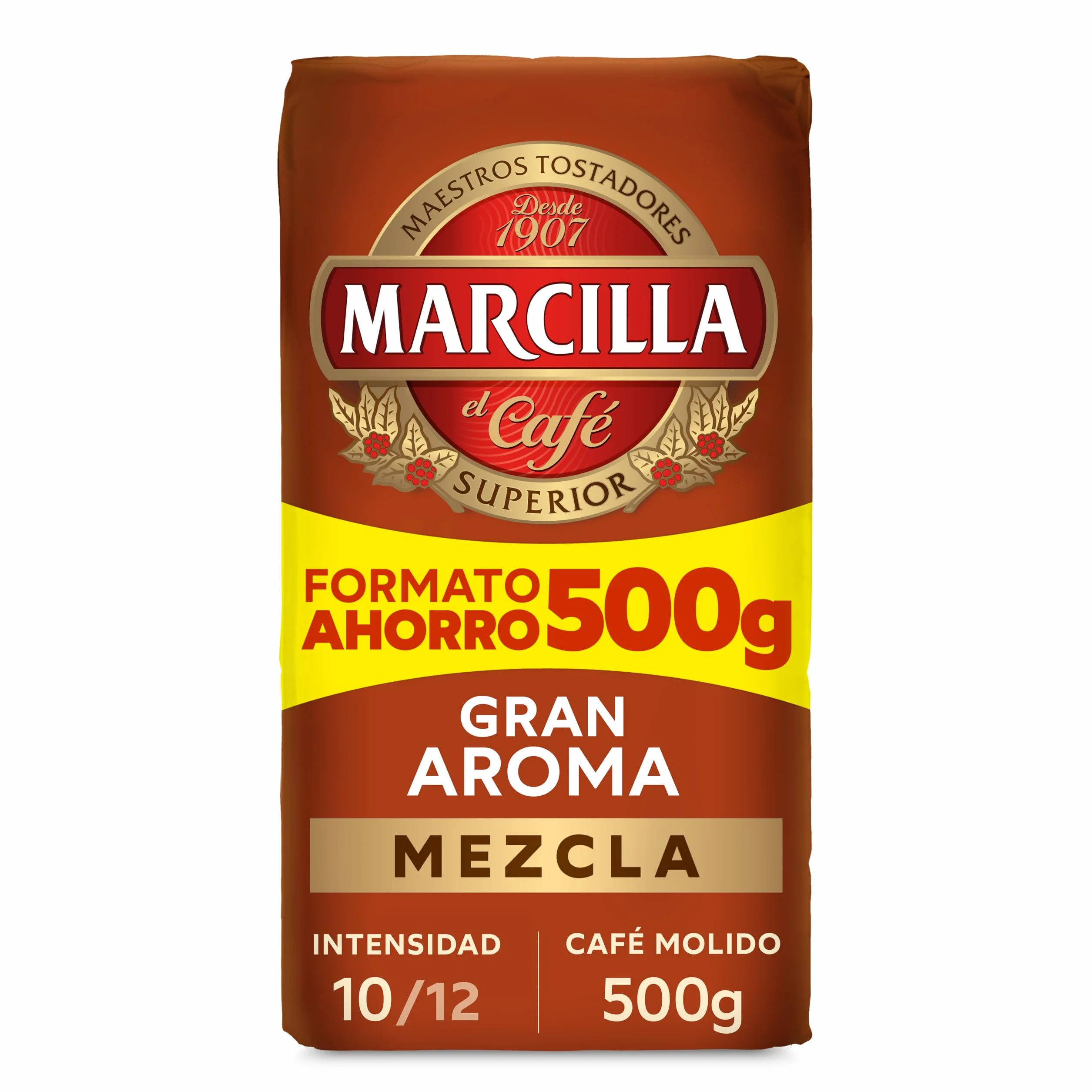 Marcilla Café Molido Mezcla |500 g | Para Cafetera Italiana, de Filtro o Pistón