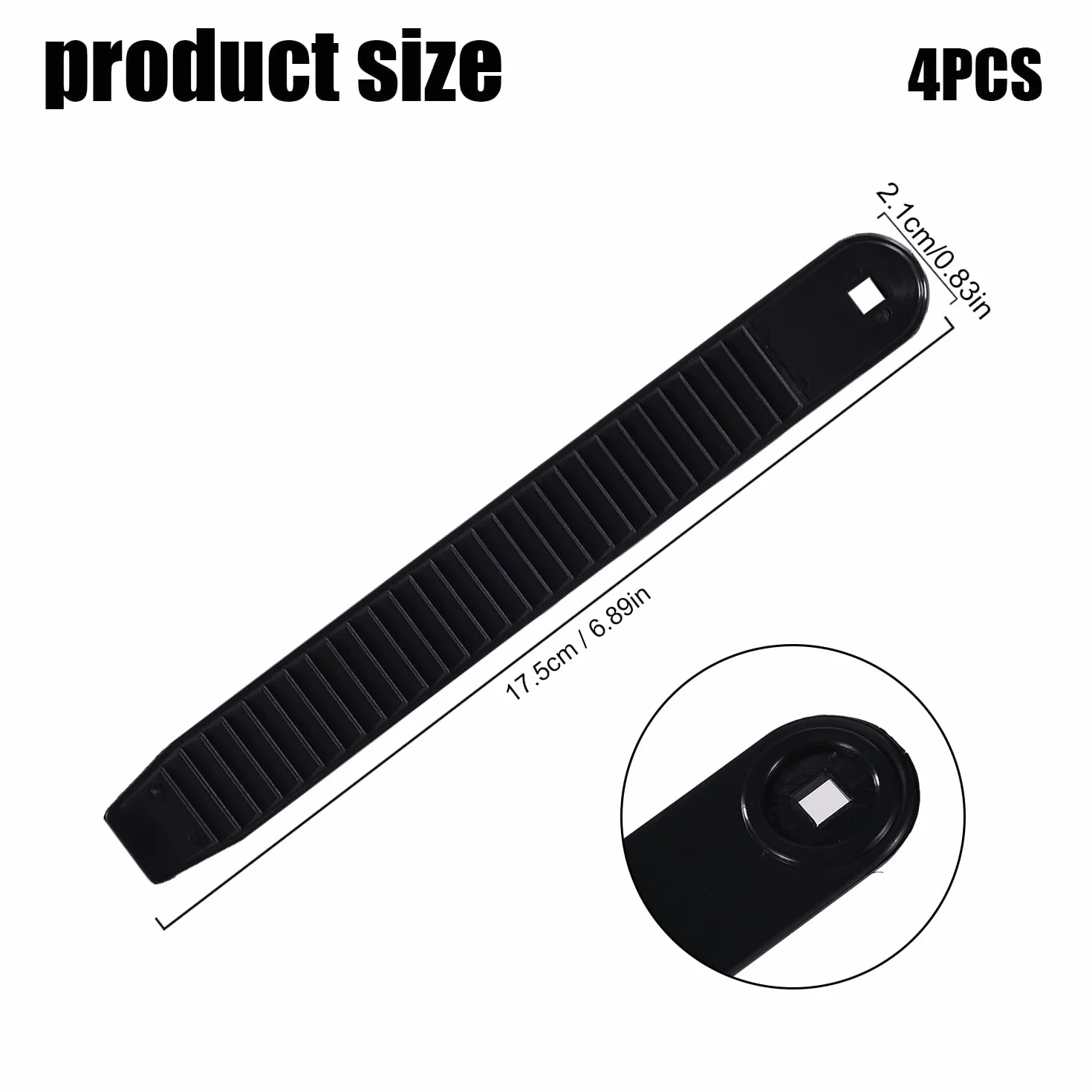 BOXOB 4uds Correas de Snowboard, 17,5x2,1cm Alta Elasticidad Repuesto