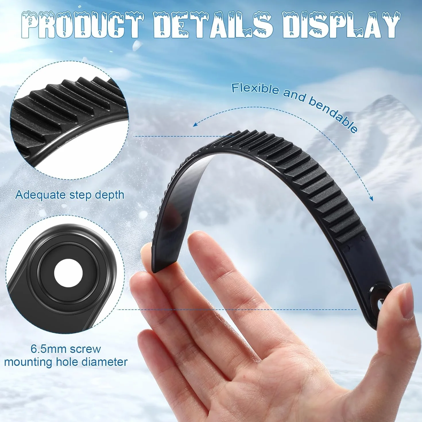 Accesorios Snowboard 6 Piezas Fijación Ski Binding Straps Correas Repuesto Tobillo