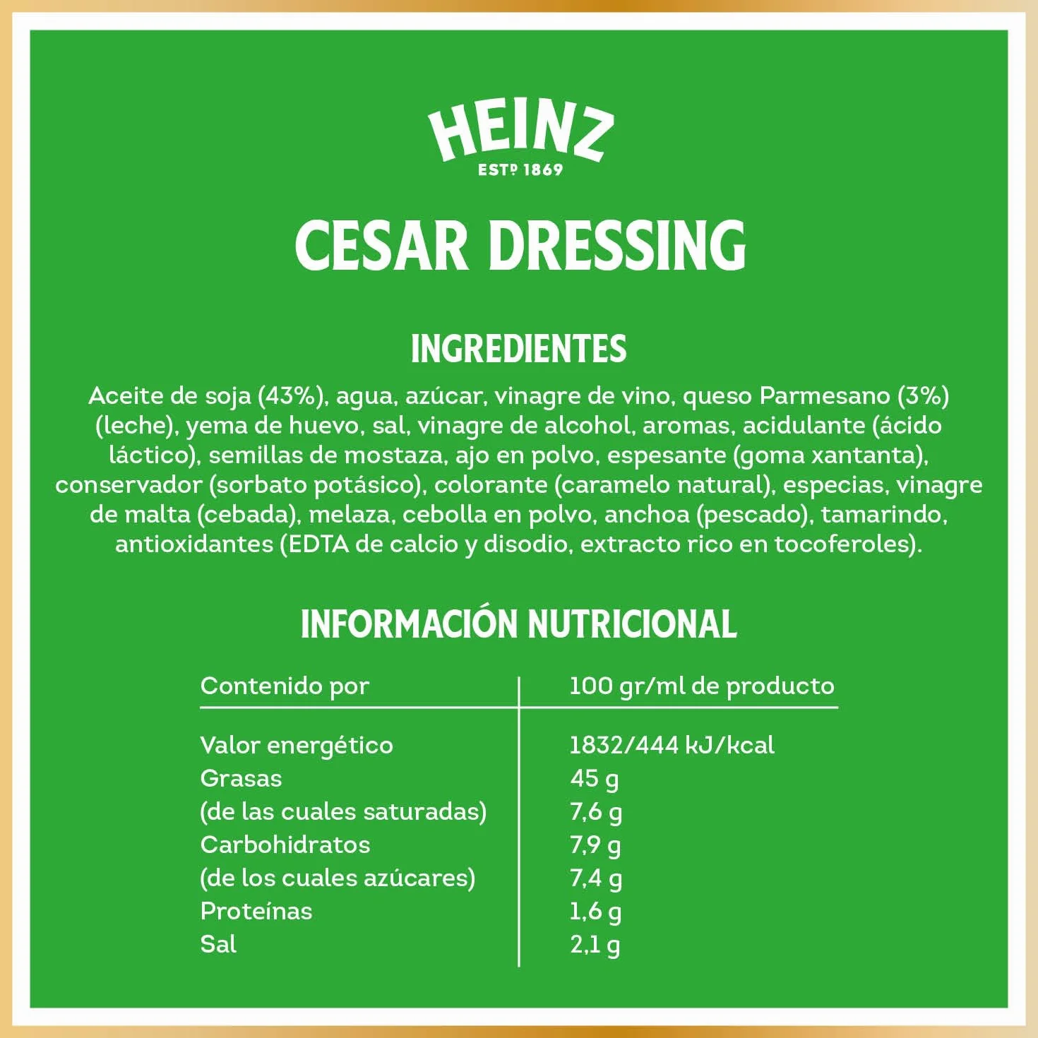Heinz Salsa Cesar 405 g