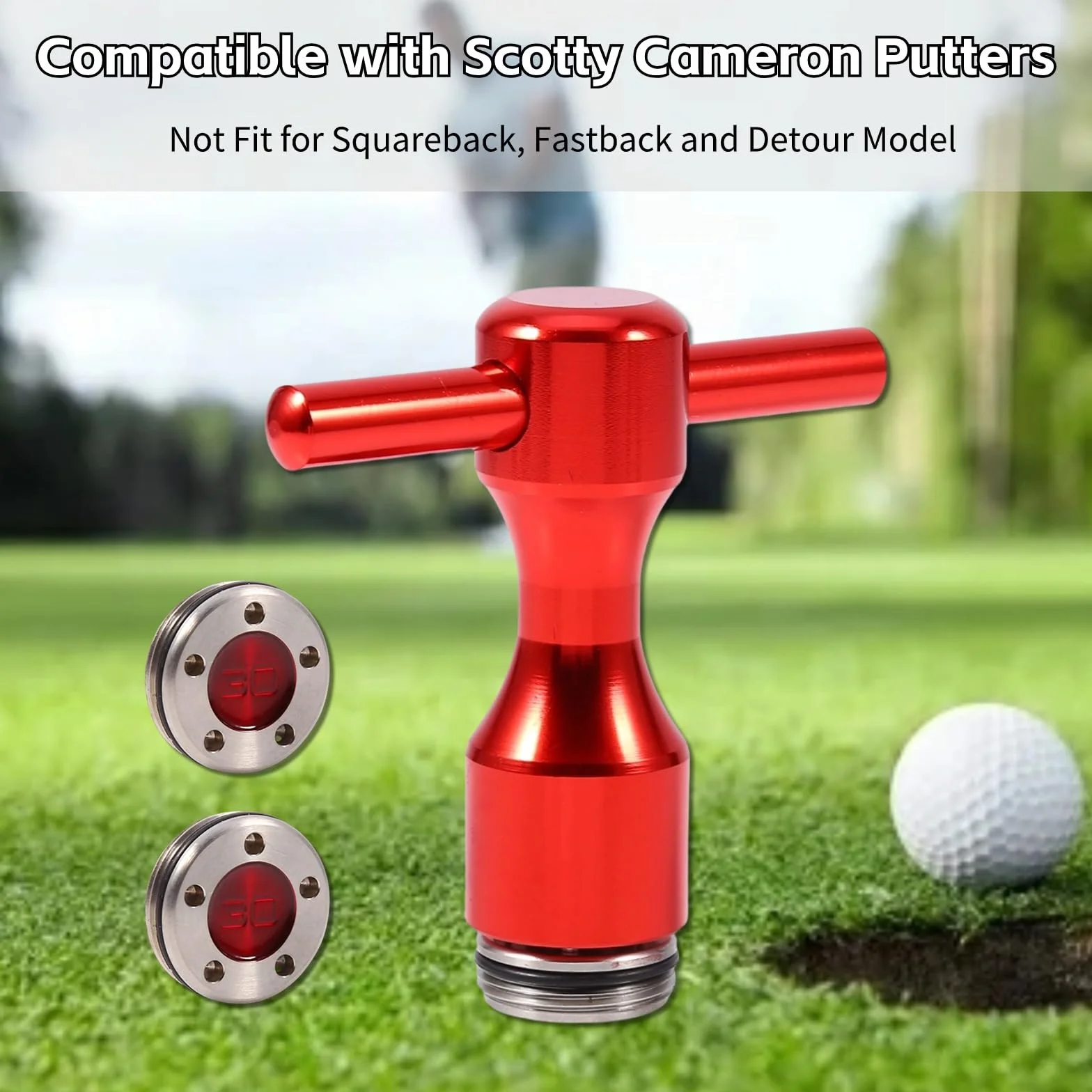 Scotty Cameron Golf Putter Weights 2 Piezas 25-40g + Llave de Herramienta (30G)