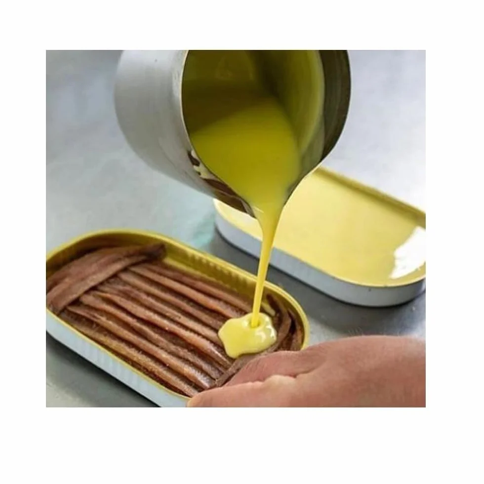 Anchoas Revilla® Anchoas de Santoña en Mantequilla Ecológica I Pack 5 Octavillas (50gr./8-10 lomos) (250gr./40-50 lomos) Anchoas del Cantábrico Gourmet I Conservas y Salazones Gourmet.