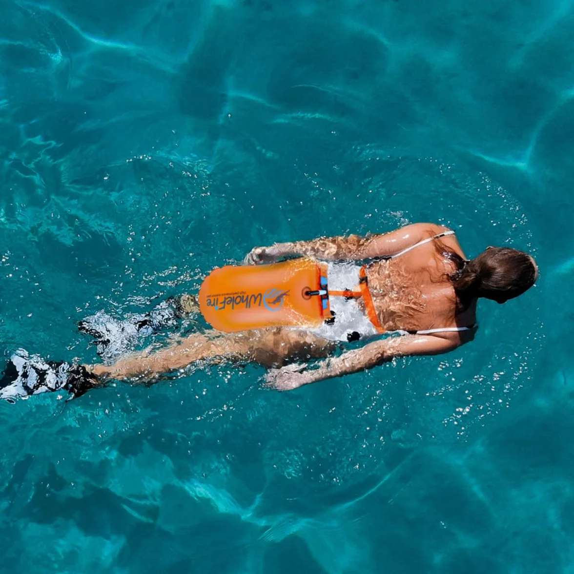 Boya de natación 20 L impermeable inflable bolsa seca flotador seguridad deportes acuáticos