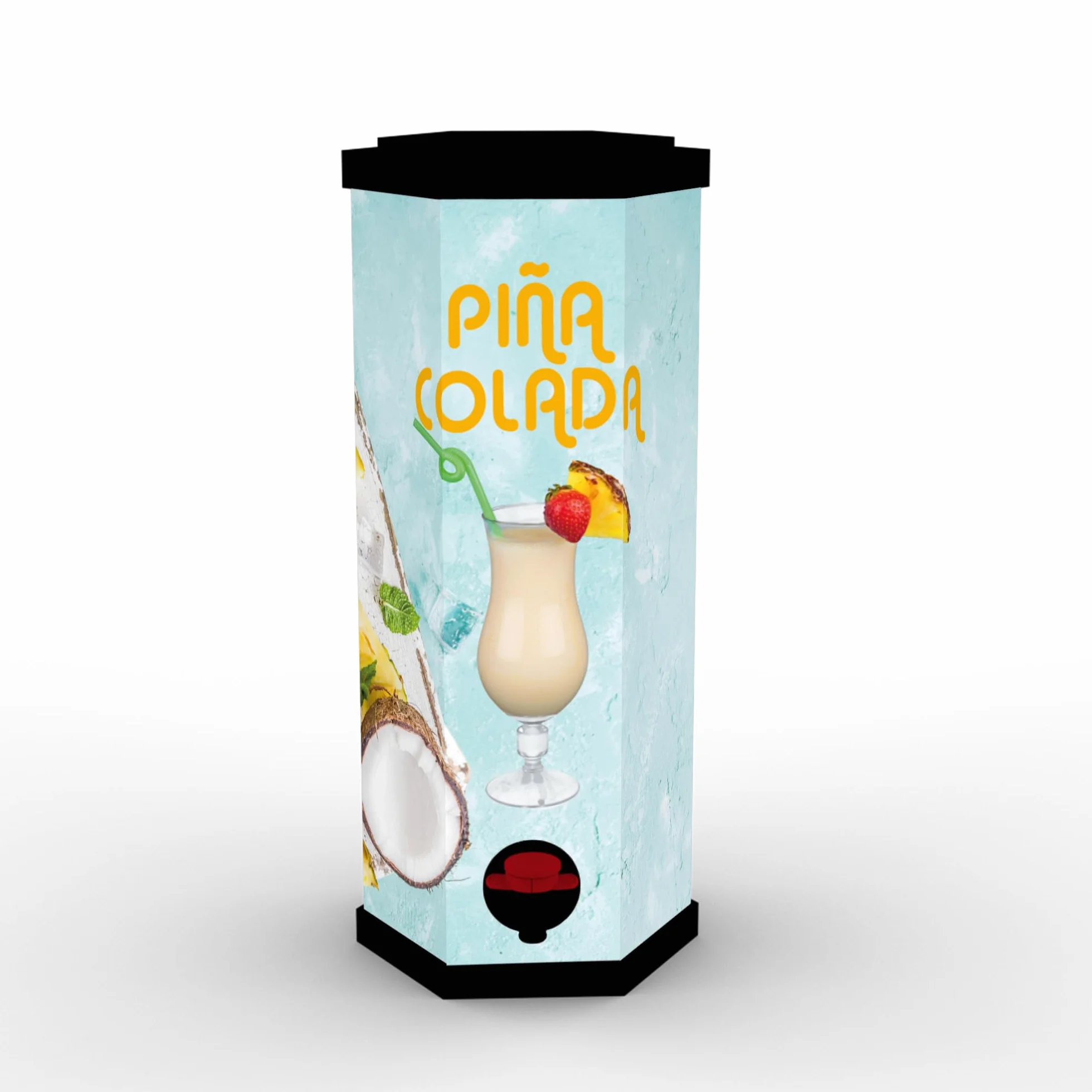 Piña Colada SIN ALCOHOL CHAPEAU – El sabor del Caribe, sin consecuencias | 3 L. Bag in Box Hexagonal | Sin azúcar añadido | Ideal para embarazadas, conductores y gente con buen gusto