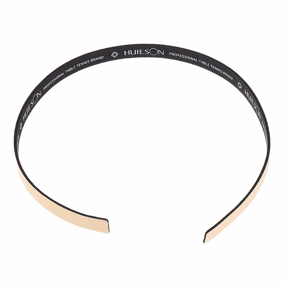 zalati Cinta de borde 10 piezas Goma lateral película protectora raqueta tenis de mesa 45x1x0,1 cm negro