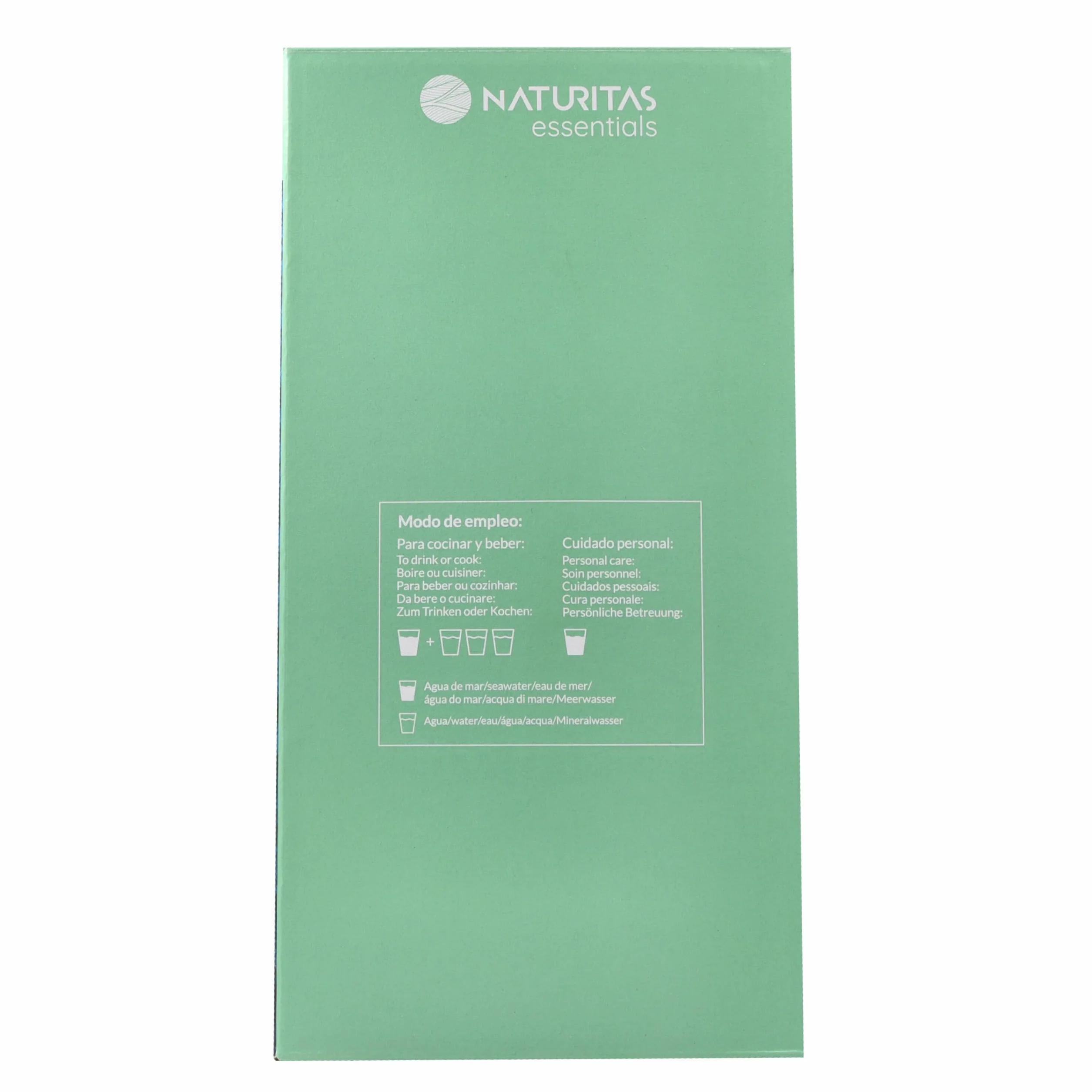 Agua marina | 5 L Bag in Box | Naturitas Essentials | 100% Pura, Microfiltrada en Frío, Ideal para Beber, Cocinar y Preparar Agua Isotónica