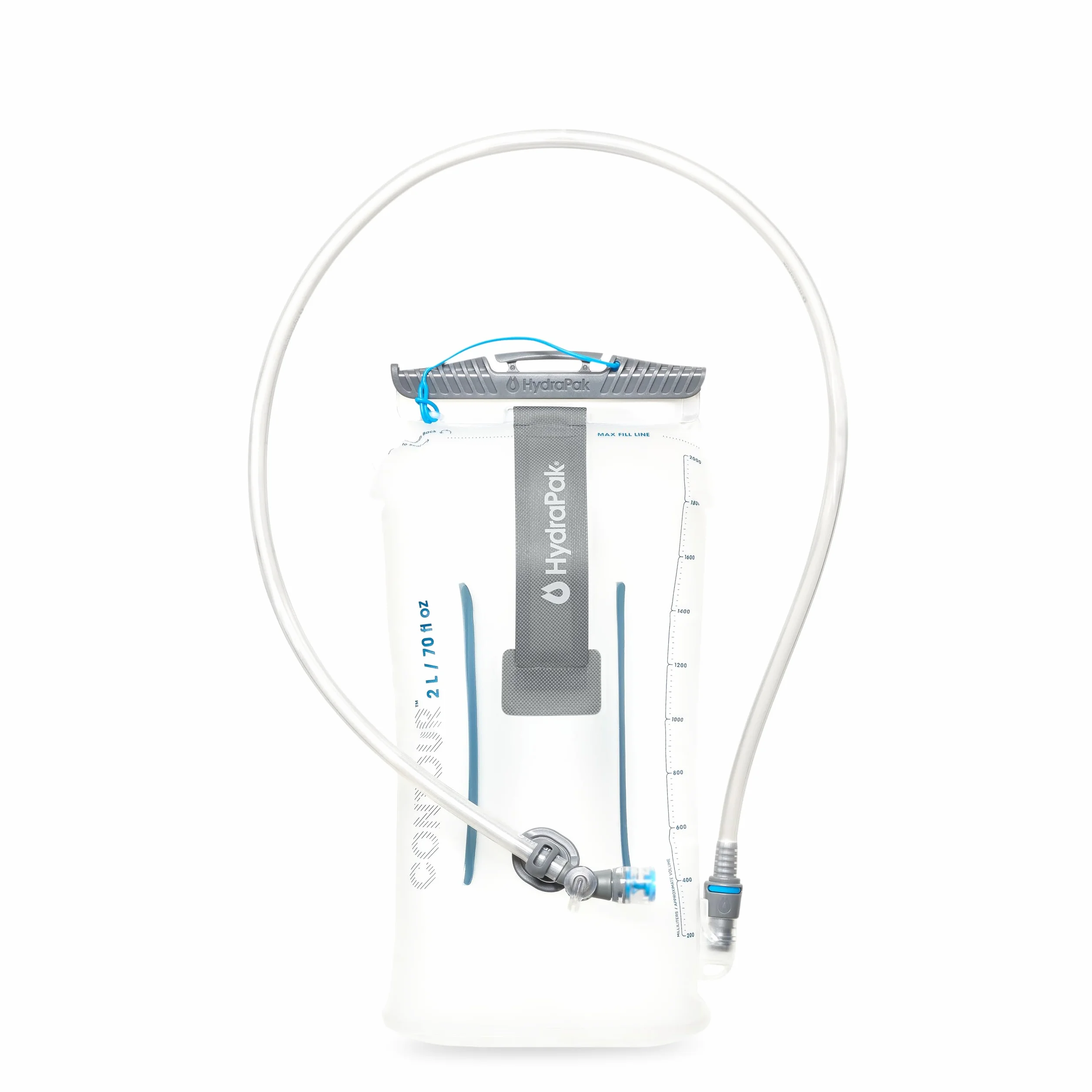 HydraPak Contour 1.5L 2L 3L Hydration Reservoir Low-Profile Water Bladder High-Flow Bite Valve Leak Proof
