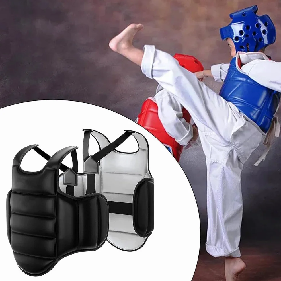 Protector de cuerpo de boxeo, almohadilla rellena de esponja, escudo ajustable para kickboxing MMA Muay Thai