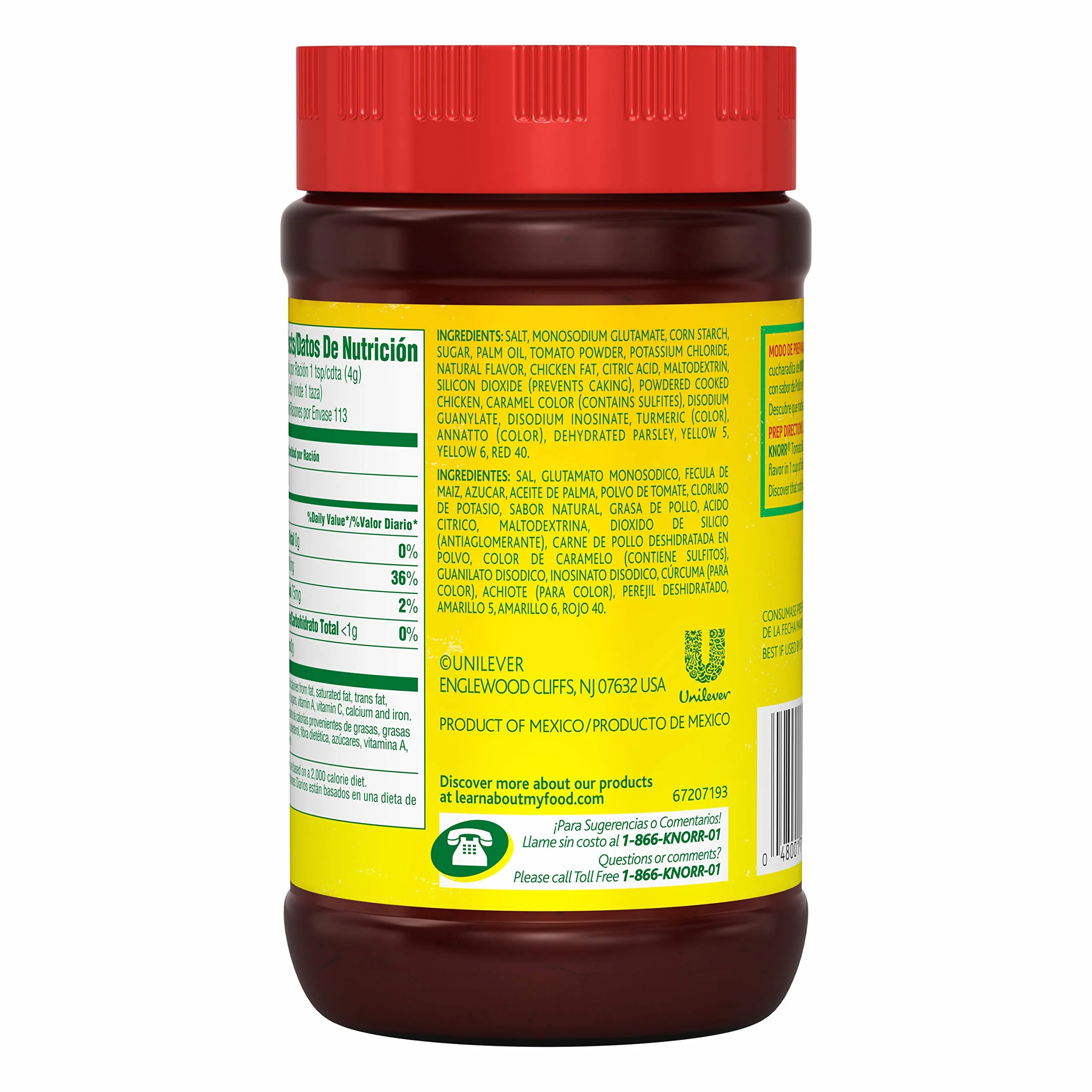 Knorr Tomato Chicken Flavored Boullion, 15.9 oz.