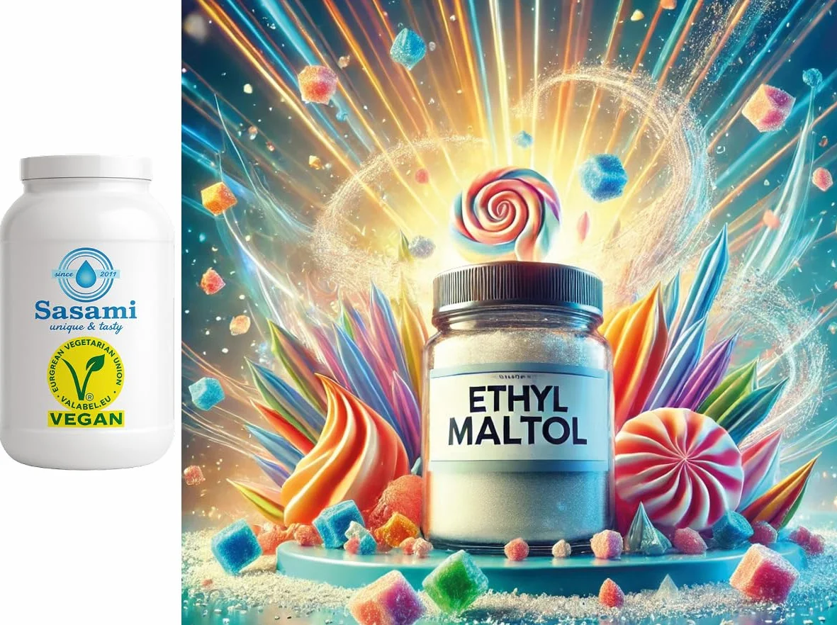 Maltol cristalino puro - etilmaltol - E637 - aroma concentrado - Vegano - Sasami - 10g