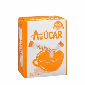 Azúcar blanco en sobres Hacendado Caja 50 sticks (350 g) Pack 2
