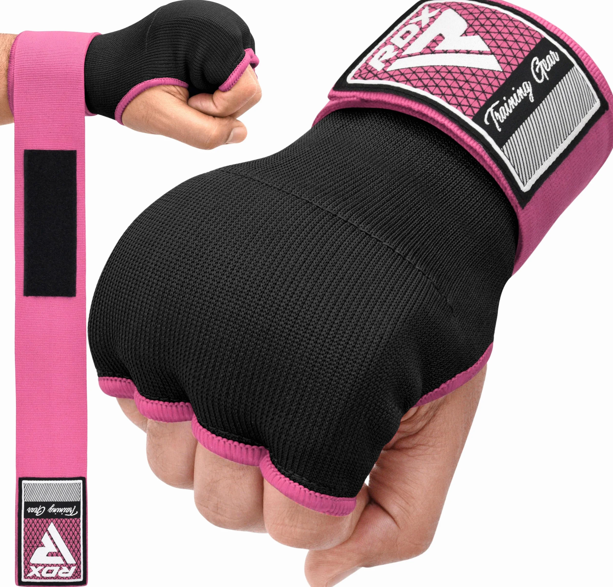 RDX Gel Vendas Boxeo Guantes Interiores, 75cm Elástico Correa de Muñeca, Vendaje Protector Wraps para Muay Thai MMA Kick Boxing