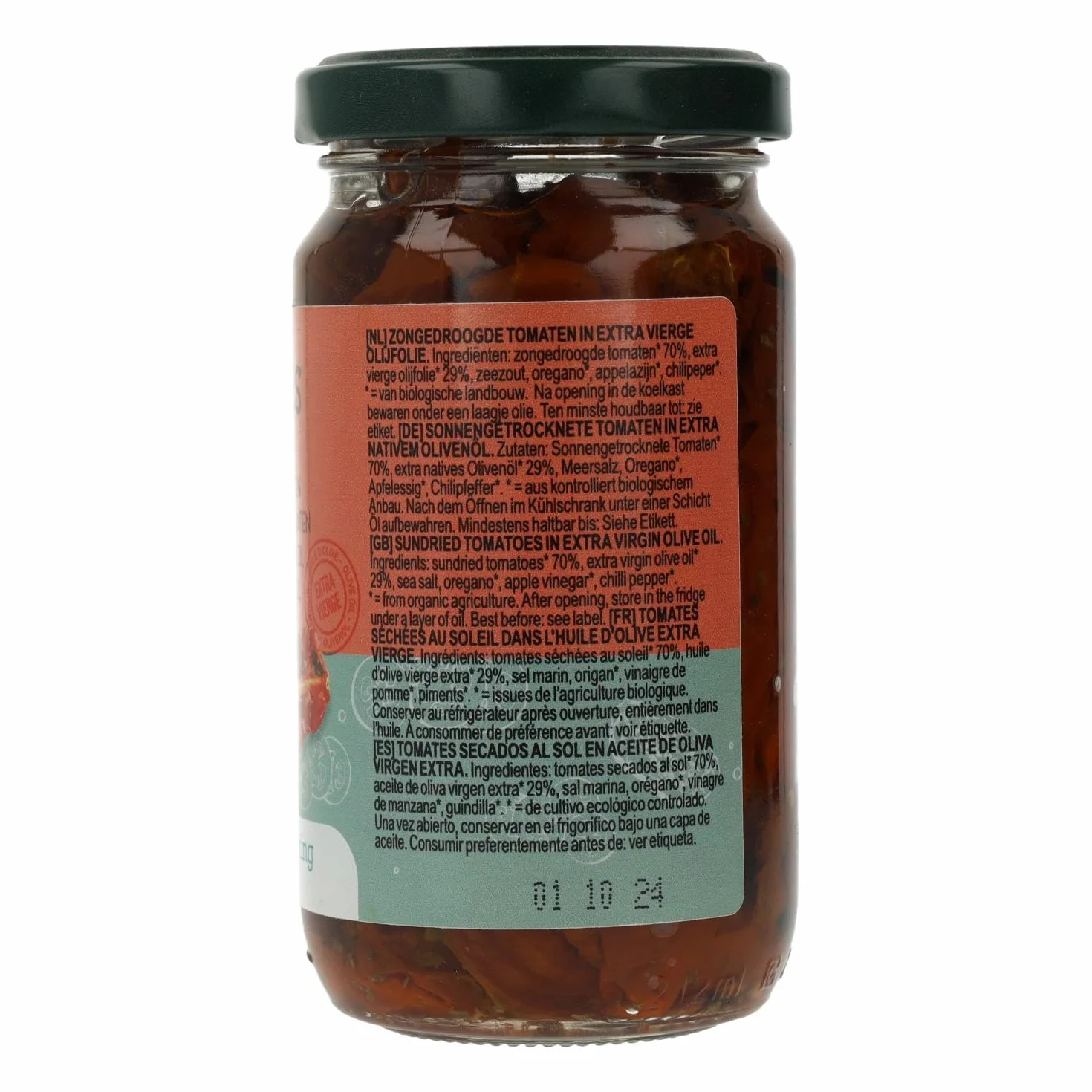 Terrasana Tomates Secados Al Sol En Aceite De Oliva Virgen E 180 G 180 ml