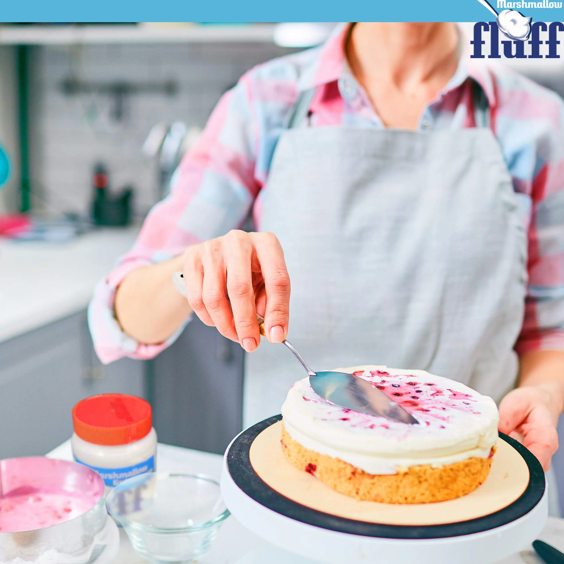Marshmallow Fluff – Malvaviscos vegetarianos – Sin gluten, ideal para tartas, Smores y como golosinas para niños, 213 g