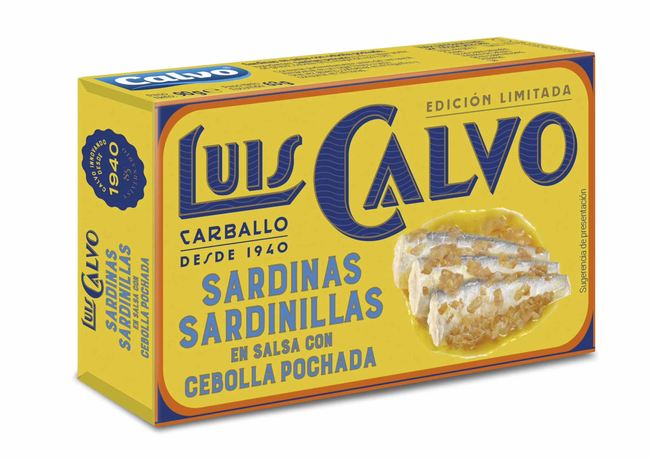Luis Calvo Sardinillas en salsa con Cebolla pochada 85g
