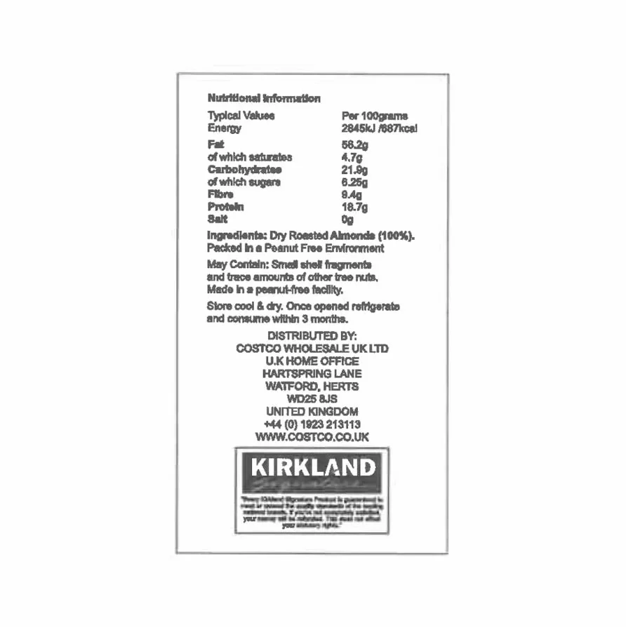Kirkland Signature - Mantequilla cremosa de almendras (765 g)