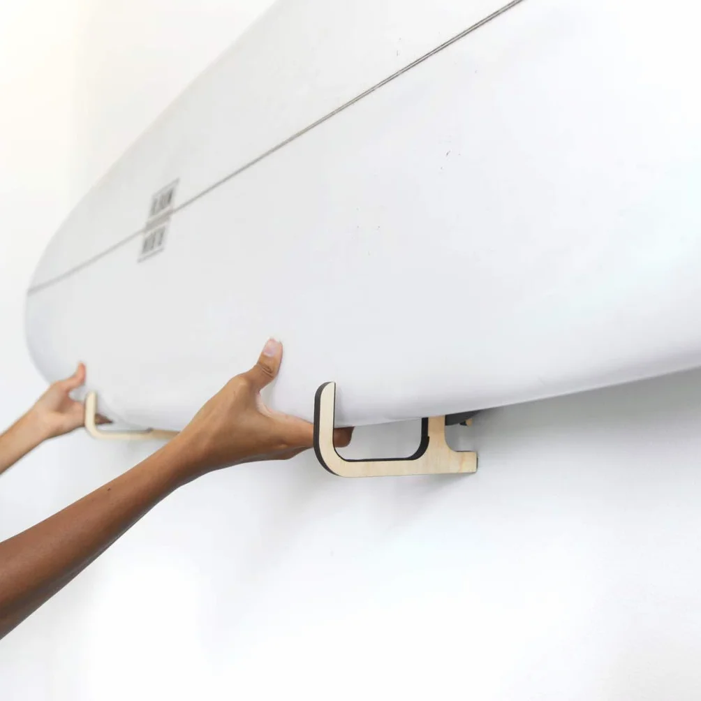 GNARWALL Soporte de Pared Horizontal para Tabla de Surf para Shortboard, Longboards y Jinetes de Olas