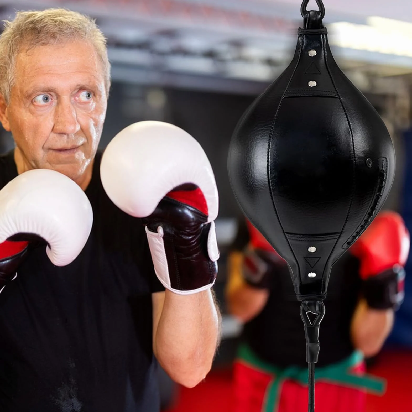 Bolsa de Punching Doble Fin Poliuretano para Ejercicio Coordinación Entrenamiento