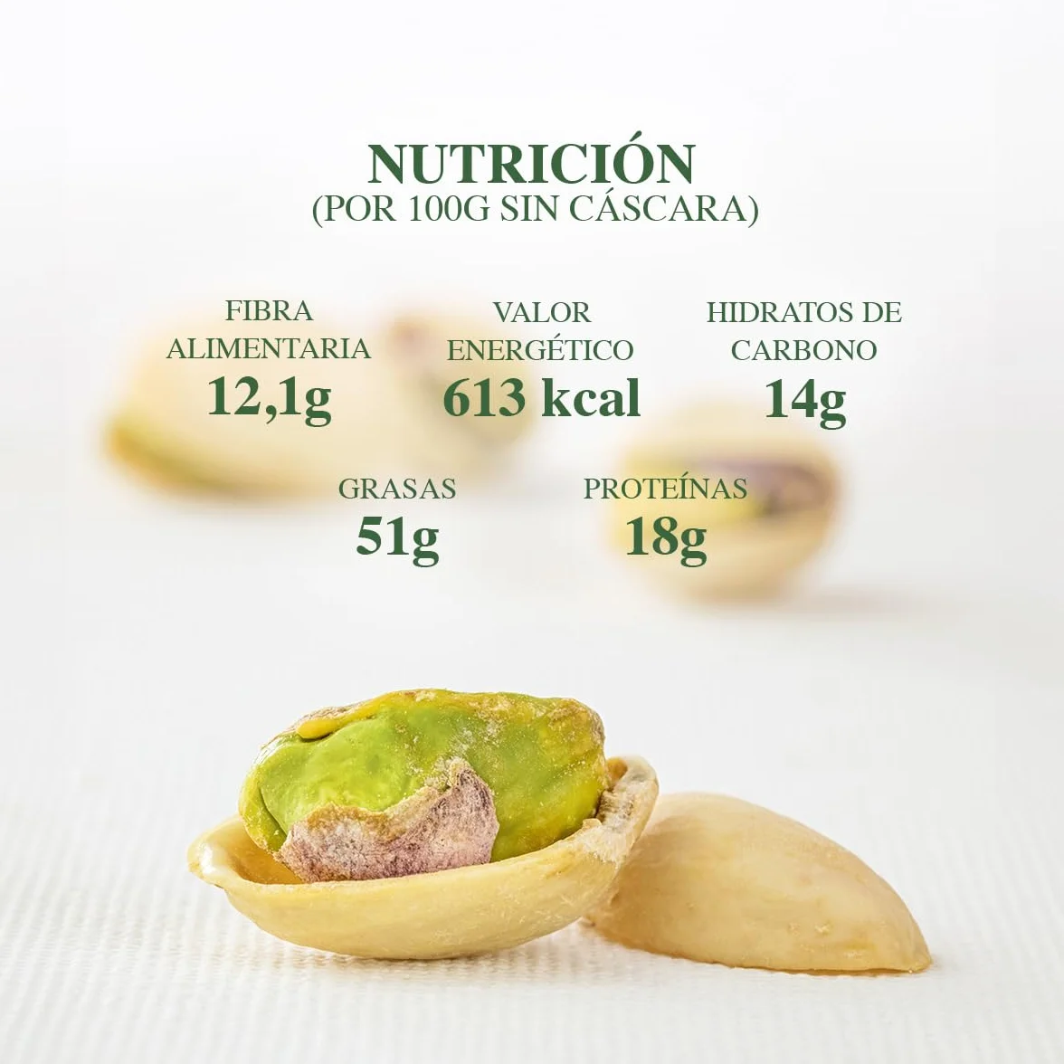 PISTAMED - Pistachos con Cáscara Sin Sal Tostados Artesanalmente - Alto Contenido en Fibra - Apto Veganos y Sin Gluten - Pack 100 x 35 g Formato Individual - Origen España - Snack Natural