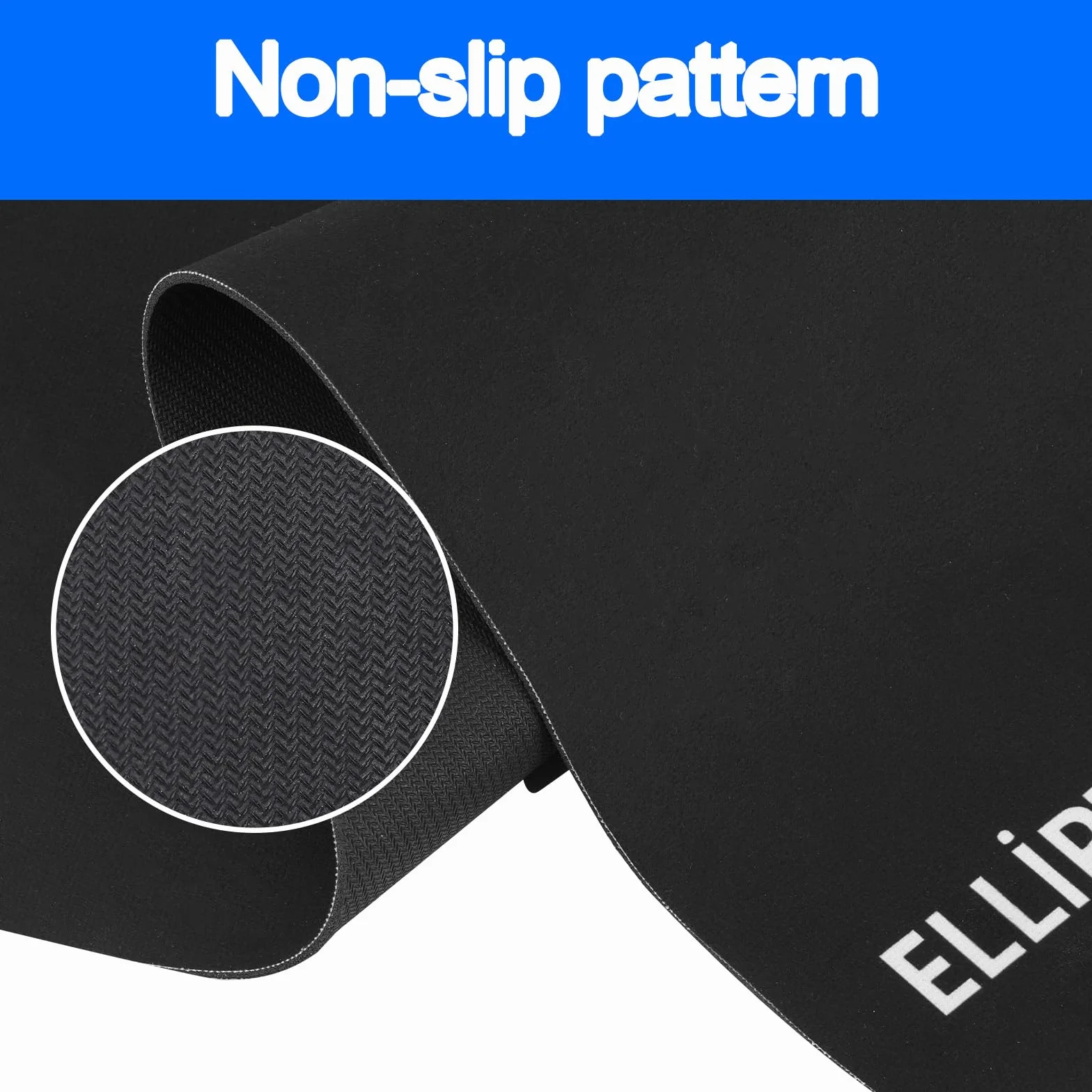 Gosknor Esterilla Elipse Antideslizante 60x40cm para Ejercicios de Piernas y Entrenamiento