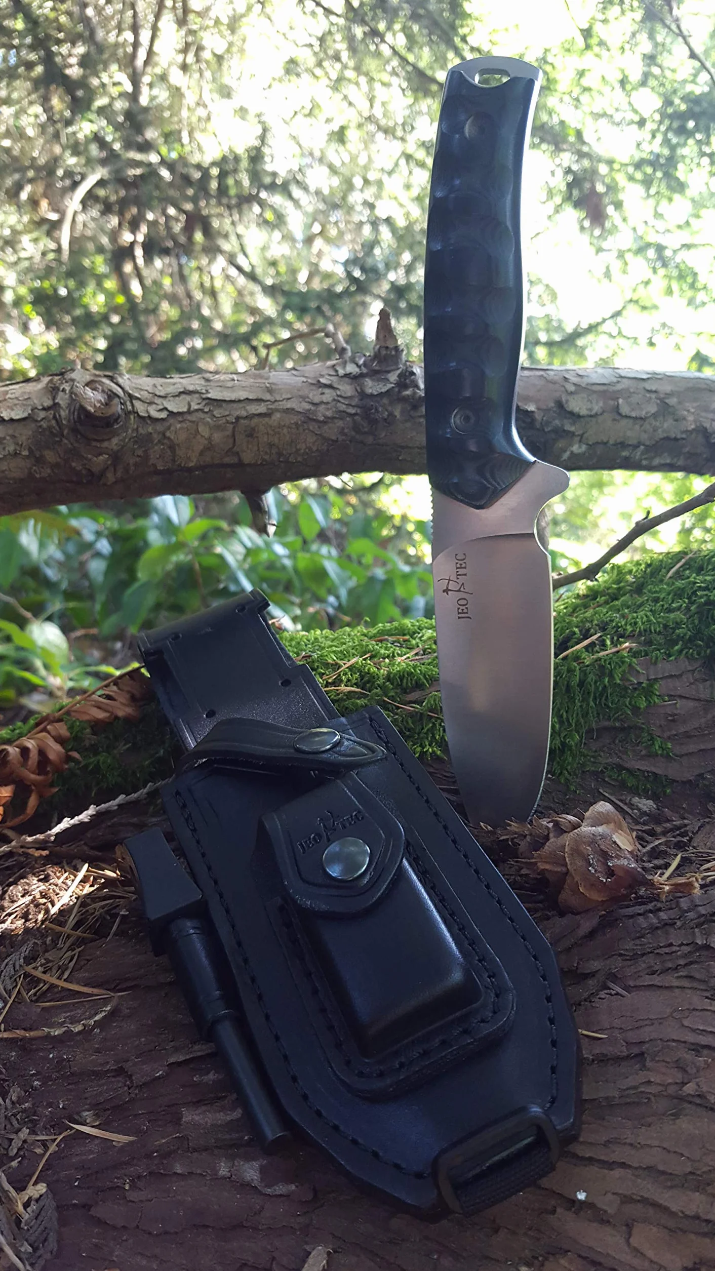 JEO-TEC Nº21 Nóż survivalowy bushcraft camping outdoor - Acero BÖHLER N690C - Fabricado en España