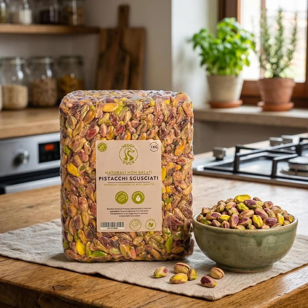 Veggy Duck - Pistachos sin Cáscara (1Kg) - Naturales | Sin Sal