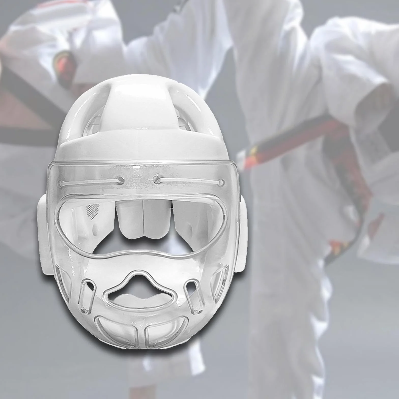 Perfeclan Casco de Boxeo para Deportes de Lucha Taekwondo MMA Máscara Facial Transpirable Protección de Cabeza