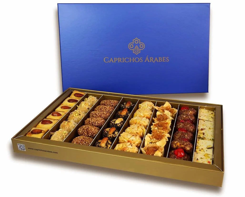 Selección Gourmet de Pasteles Artesanales de Lujo - Sin Azúcares añadidos, Sin Lactosa - Caja de 1000g Ideal para Regalo y Eventos Especiales