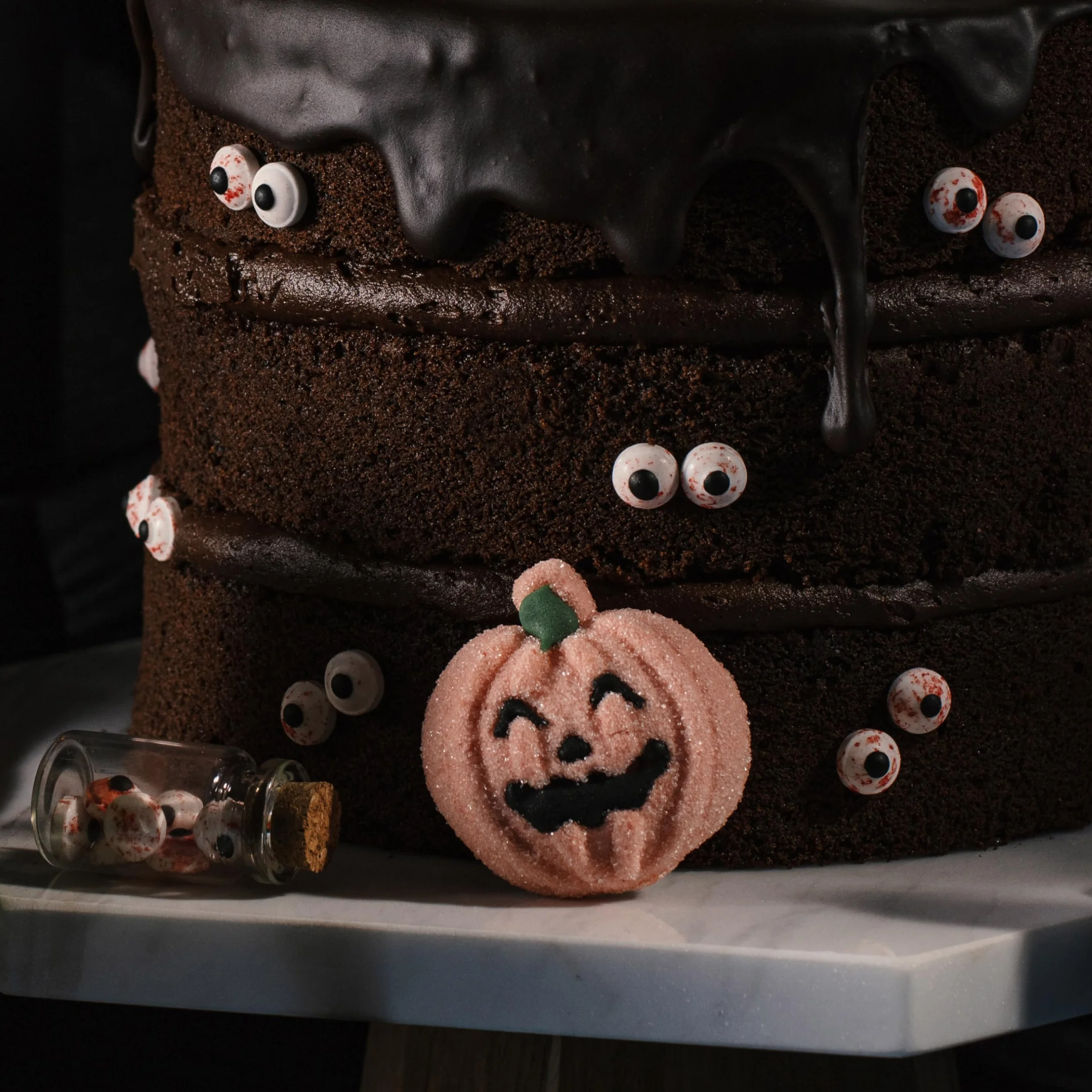 Topper de Malvavisco para Pasteles de Halloween – Set de 12 Calabazas (180g)