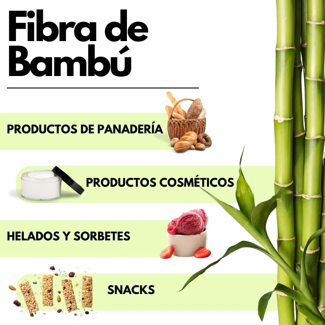 SaporePuro Fibra de Bambú de calidad alimentaria - 800 gr - harina baja en carbohidratos