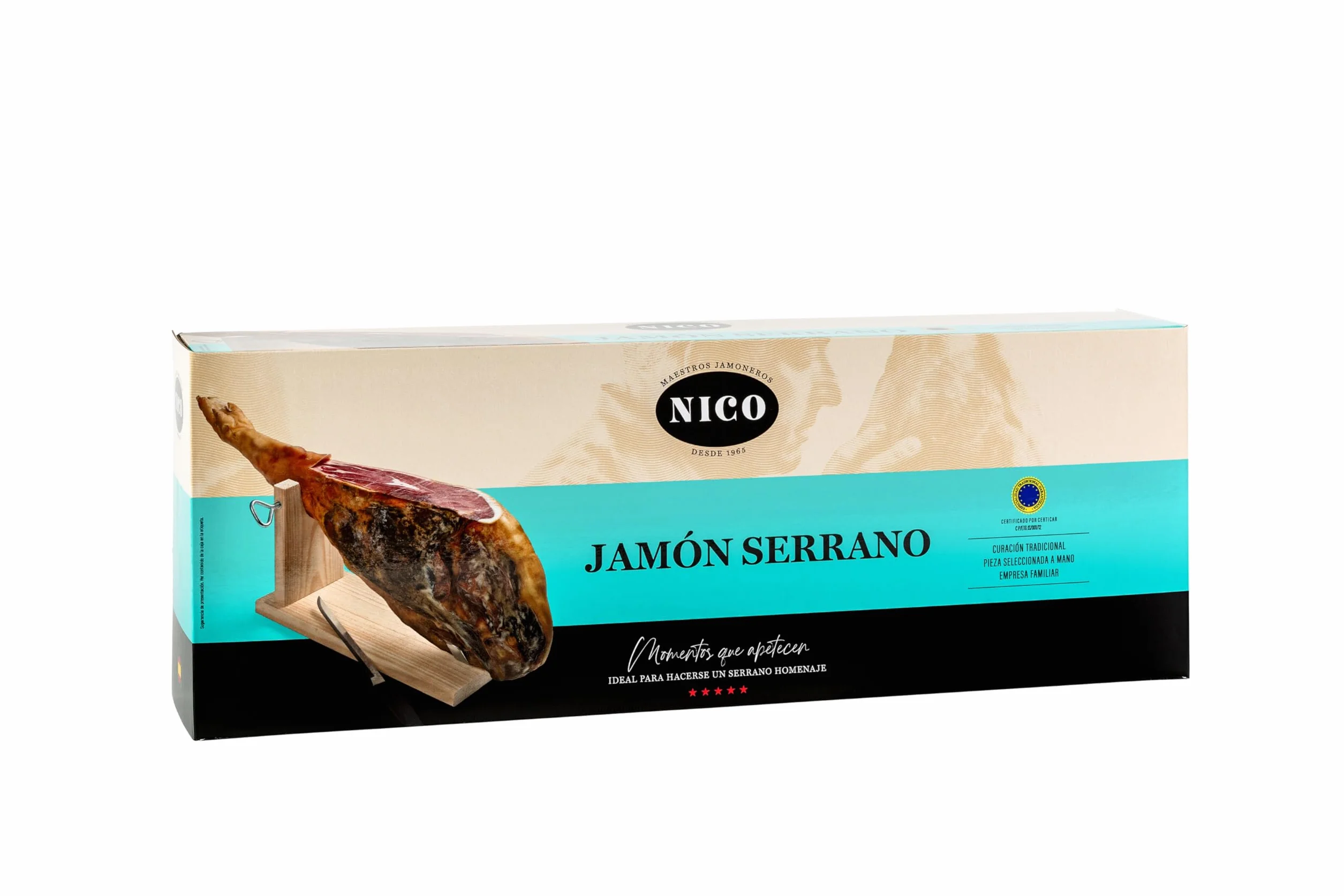 Nico Jamones - JAMÓN SERRANO GRAN RESERVA. 6,5-7,5 kg. Curación de más de 14 meses. Selección especial.