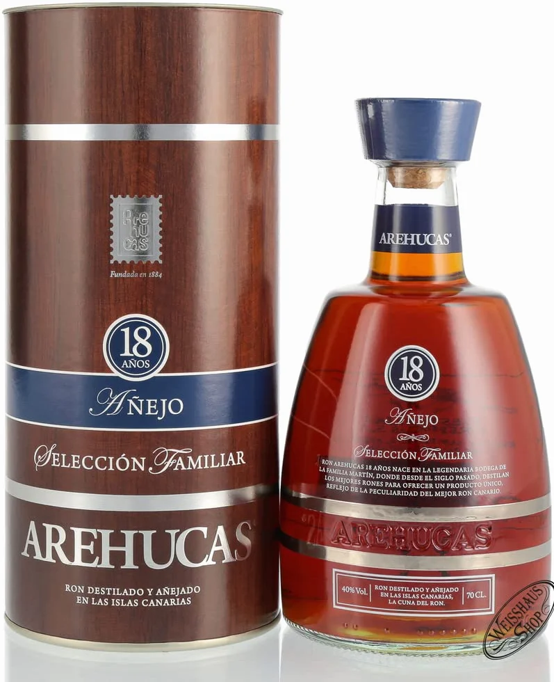 Ron Arehucas 18 Años Añejo Selección Familiar 40% Vol. 0,7l Giftbox
