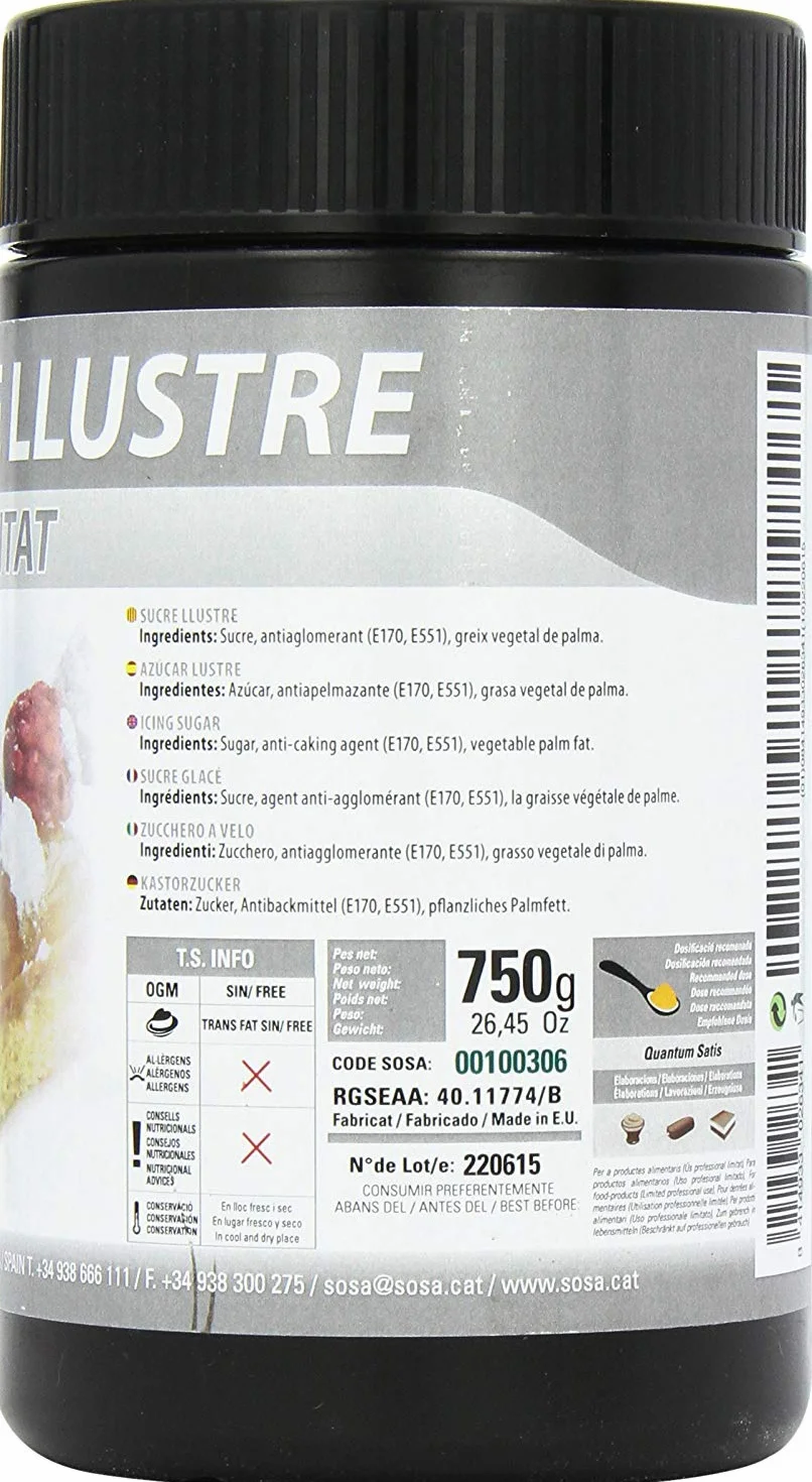 Sosa - Azúcar glaseado antihumedad (resistente a la humedad) - 750 g
