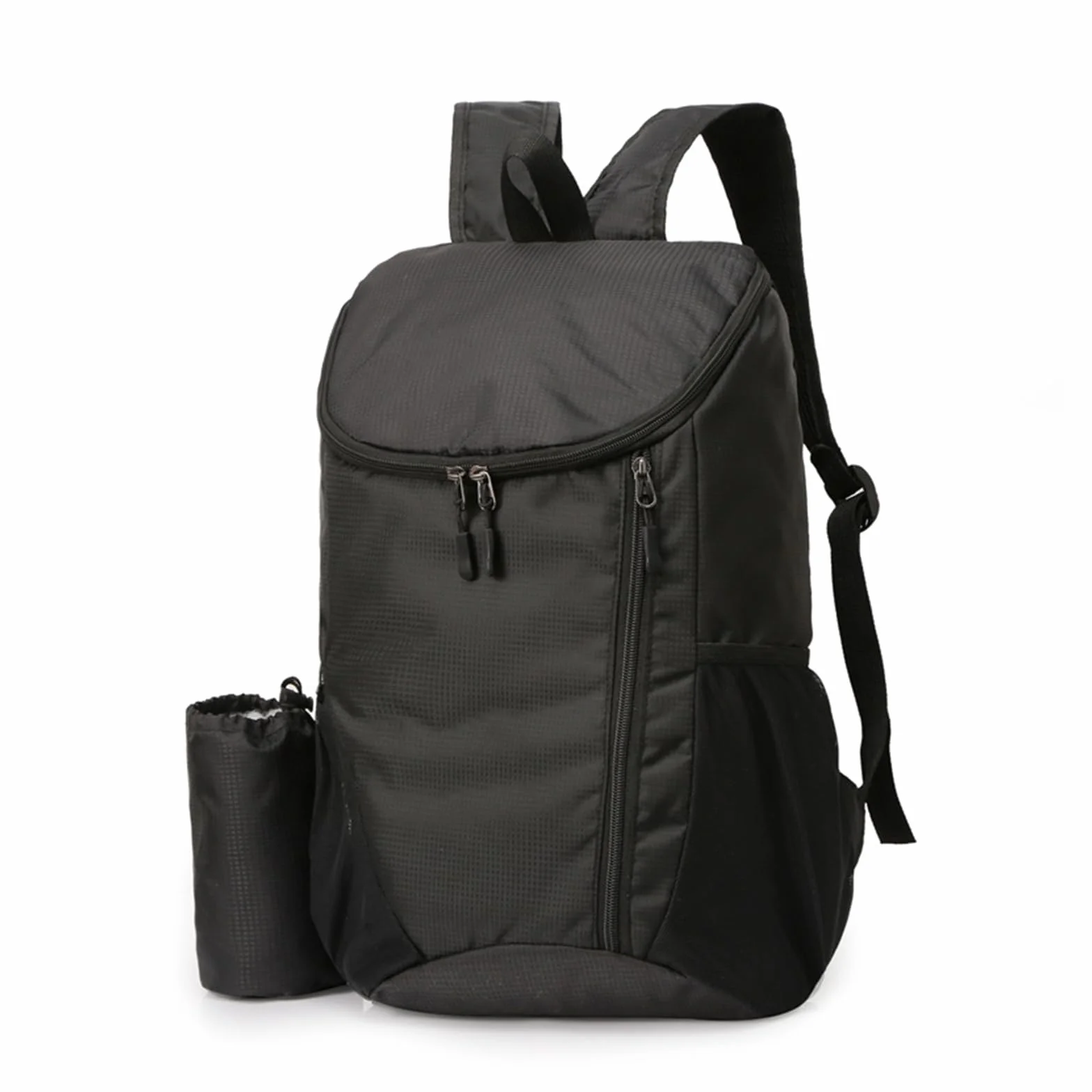 flintronic Mochila Plegable Ultraligera de Senderismo Impermeable, Trekking Viaje Campamento Negro