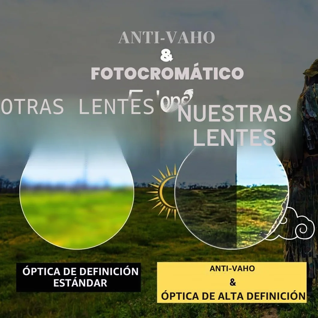 Gafas de seguridad fotocromáticas ANSI Z87.1 para caza tácticas airsoft