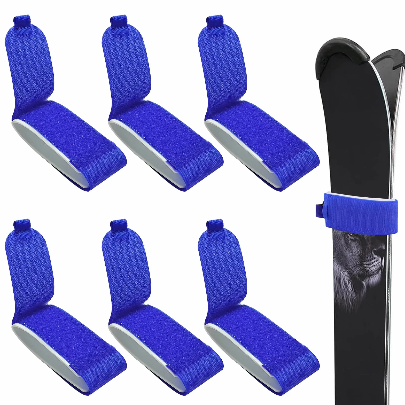 Ajustable Ski Carrier Strap, Fijaciones de Esquí, Correas Sujeción Esquí, Accesorio de Snowboard