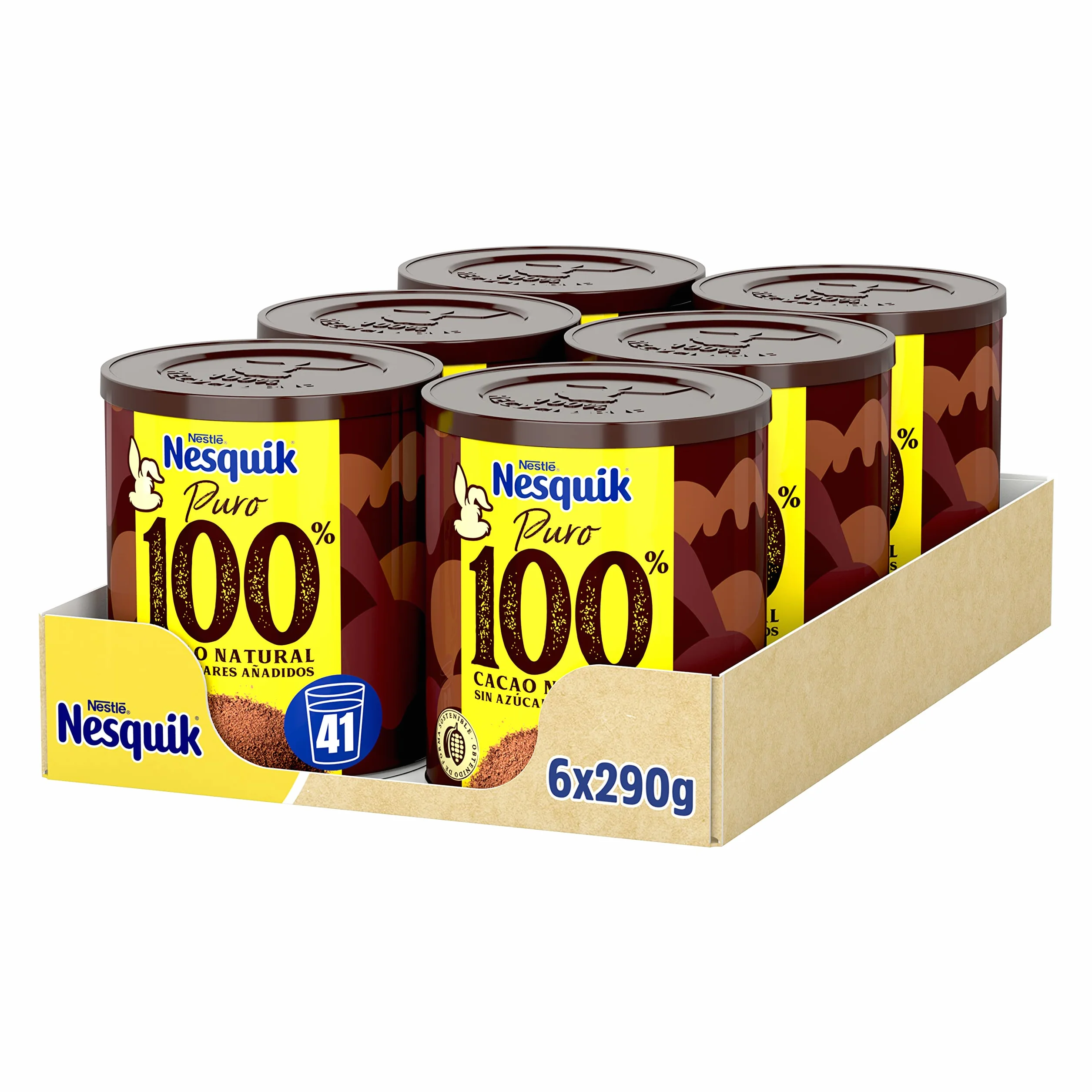 NESTLÉ NESQUIK cacao en polvo 6x290g