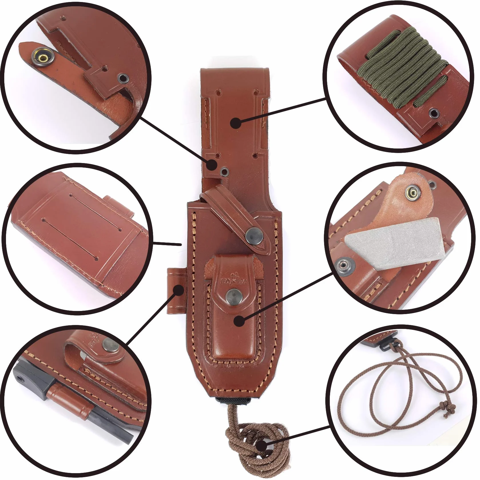 JEO-TEC Nº21 Nóż survivalowy bushcraft camping outdoor - Acero BÖHLER N690C - Fabricado en España