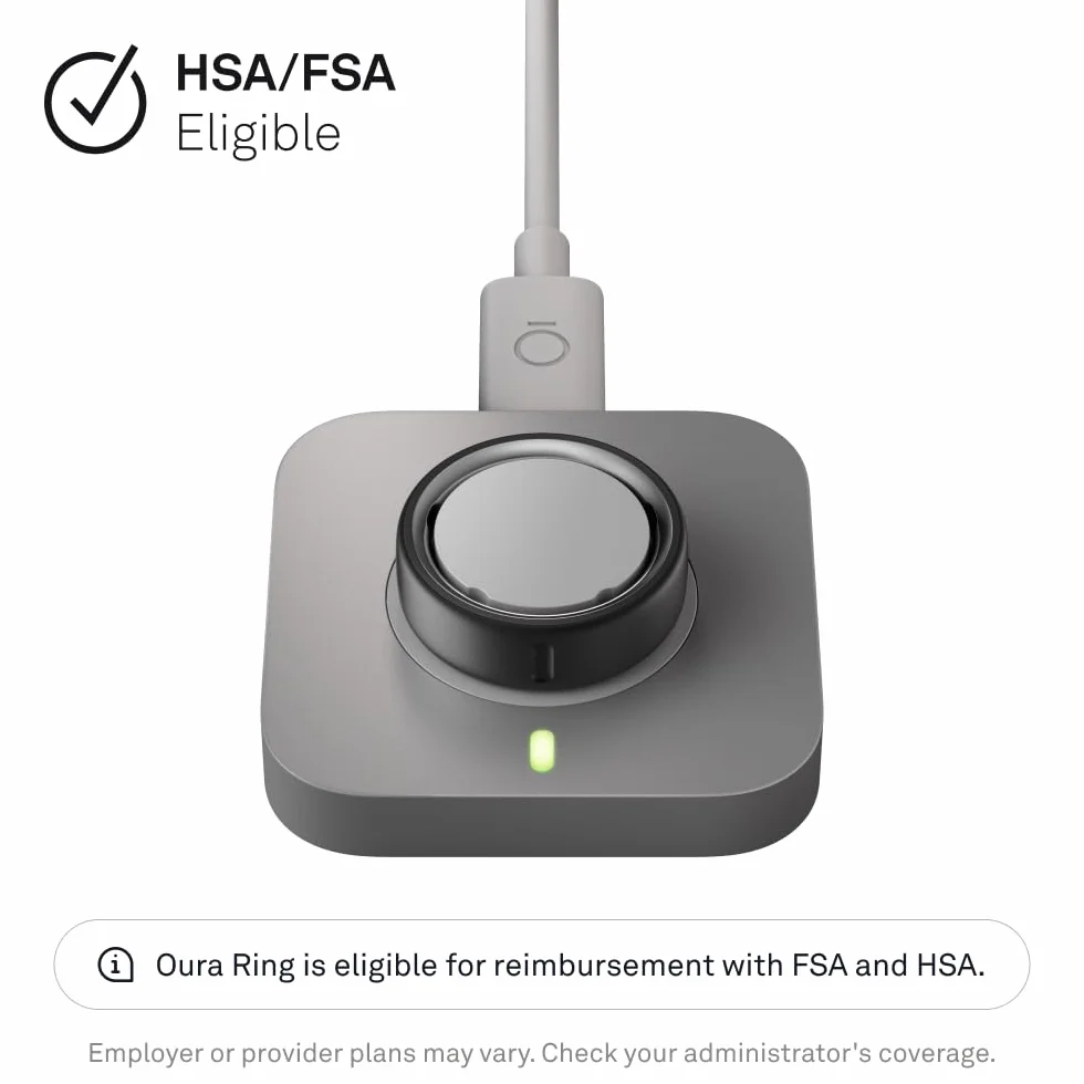 OURA Ring 4 Cargador Base de Carga USB-C Gris Talla 11