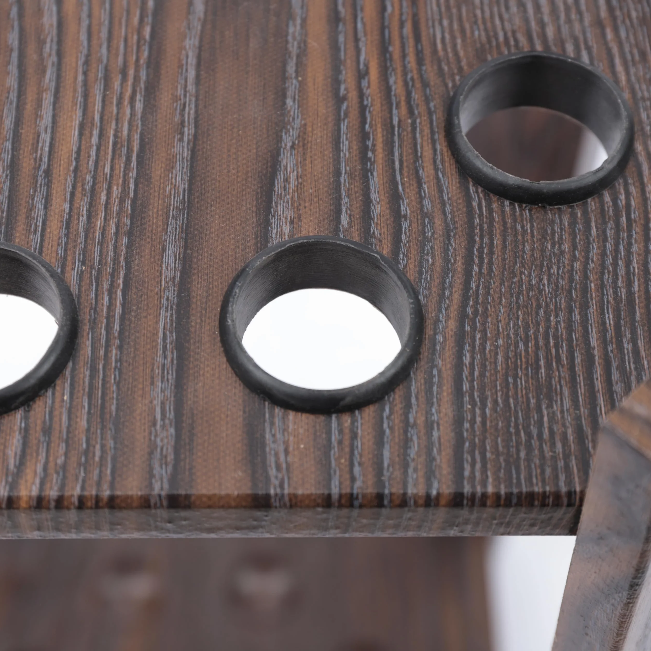 Soporte para taco de billar de pared con 8 agujeros, madera, montaje en suelo