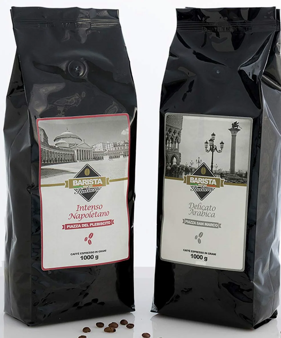Barista Italiano - 2 x 1KG Café Natural En Grano (VARIEDAD DE CAFÈ) | Made in Italy