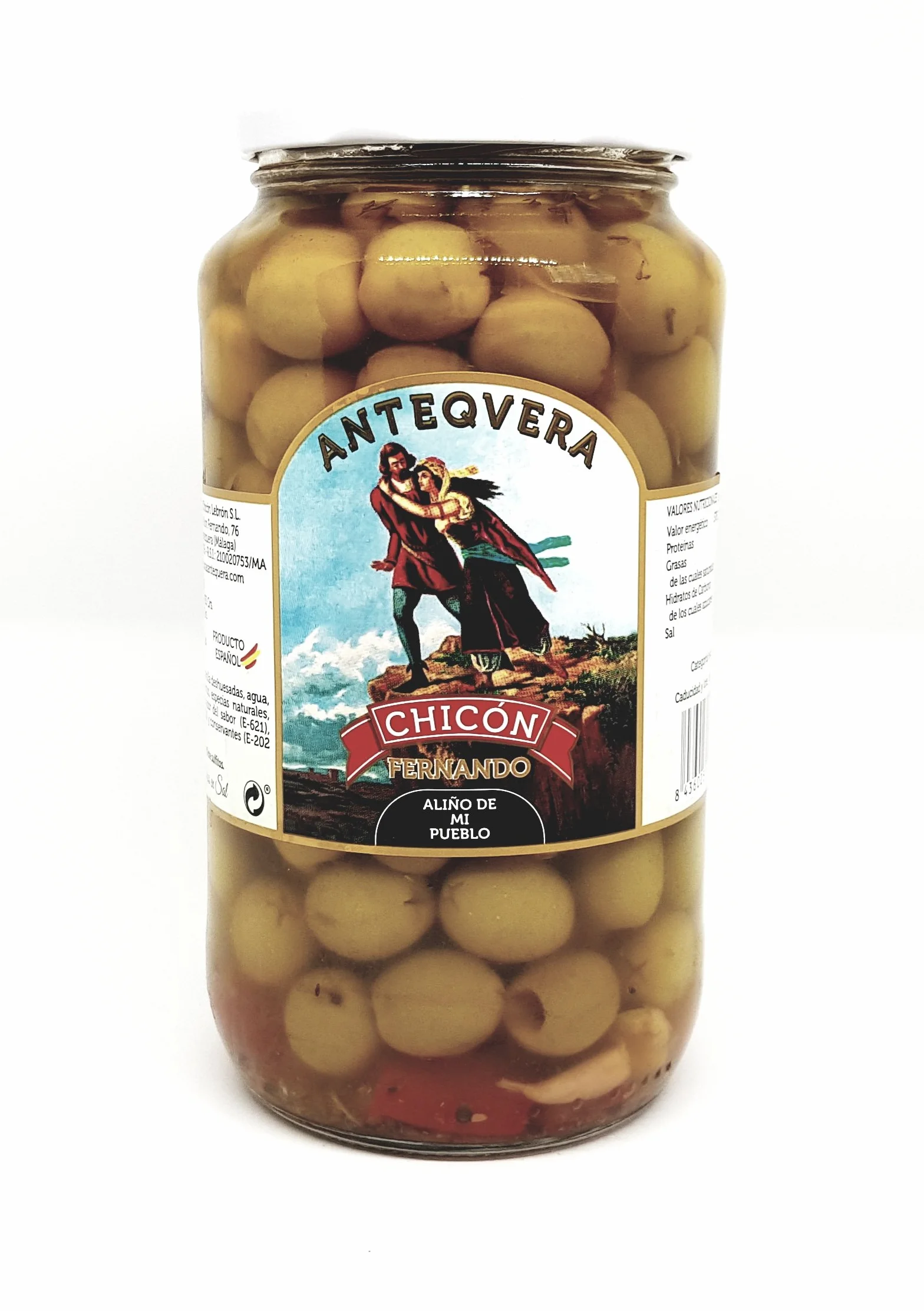 2 X 450 gr ACEITUNAS MANZANILLA DESHUESADAS ALIÑO DE MI PUEBLO - CHICON
