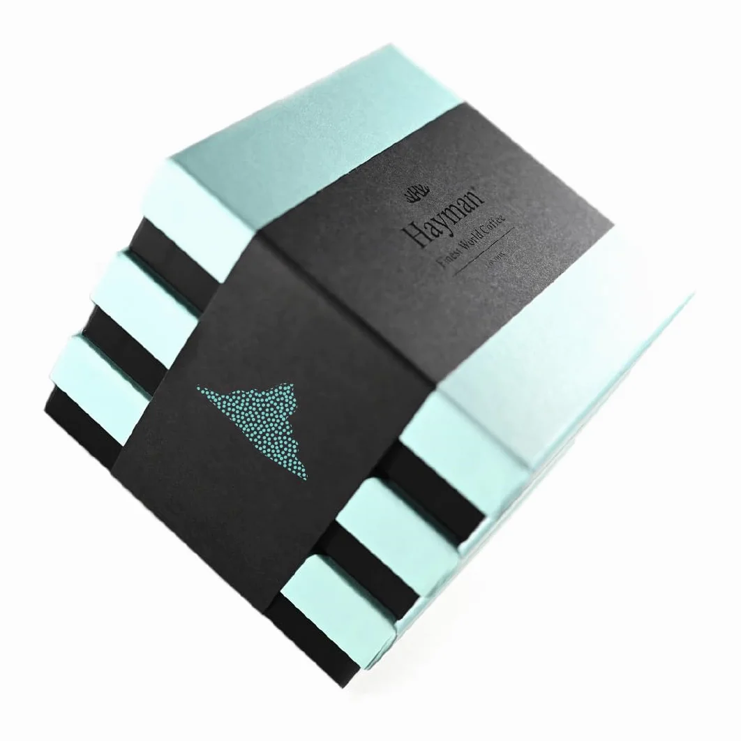 Hayman, Paquete de Regalo de Café Las Leyendas, Café Tostado y Molido, 300g | Café Montañas Azules de Jamaica + Kona de Hawai + Geisha de Panamá, Tueste Medio, 3 Cajas Con 100g de Cada Café (Total 300g)