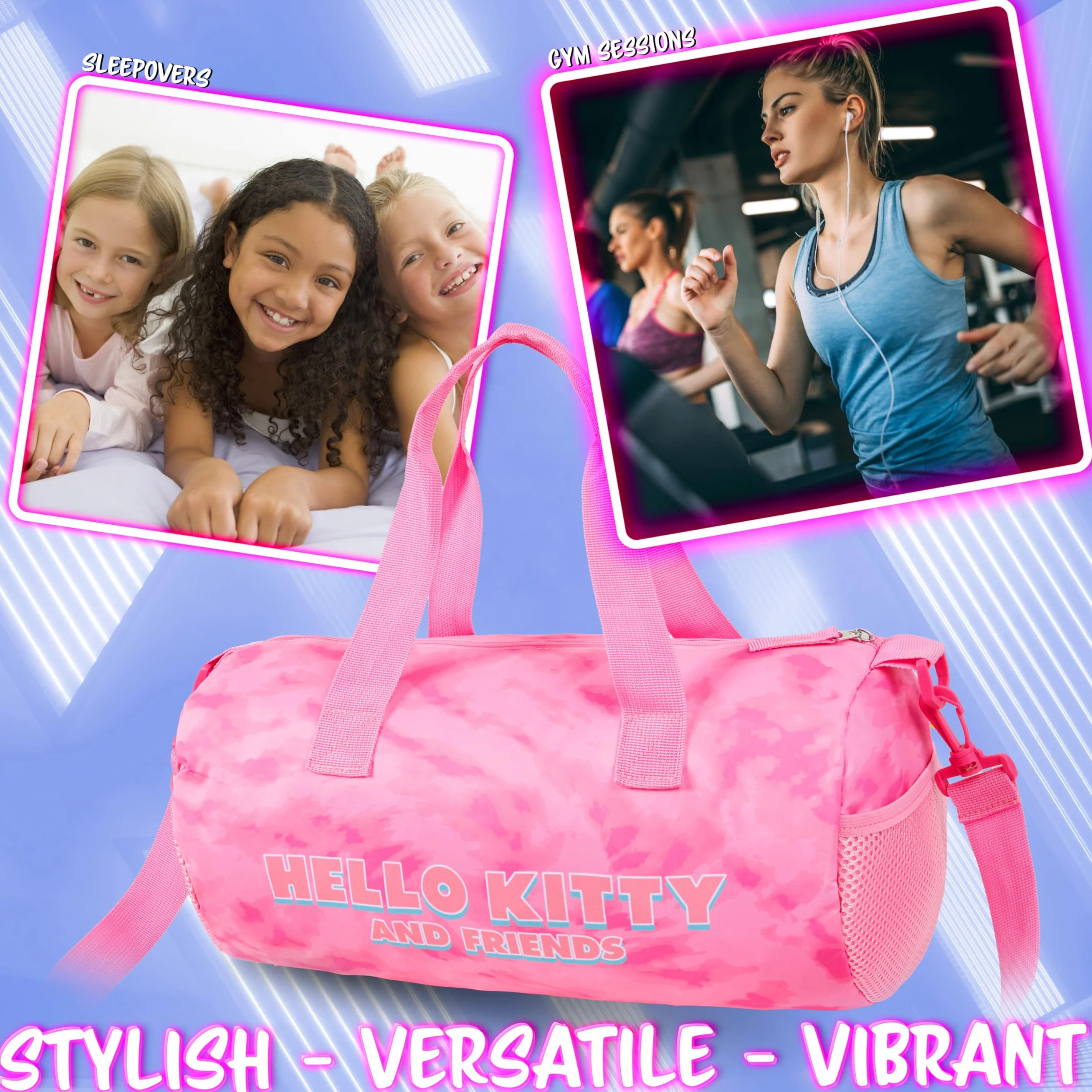 Hello Kitty Bolsa Deporte Niña Adolescente Gimnasio Cinnamoroll Kuromi Regalo